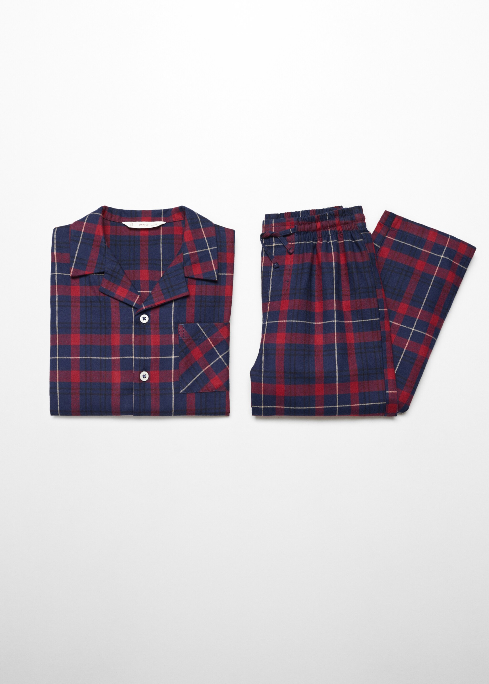 Two-pieces check long pyjamas - Details of the article 8