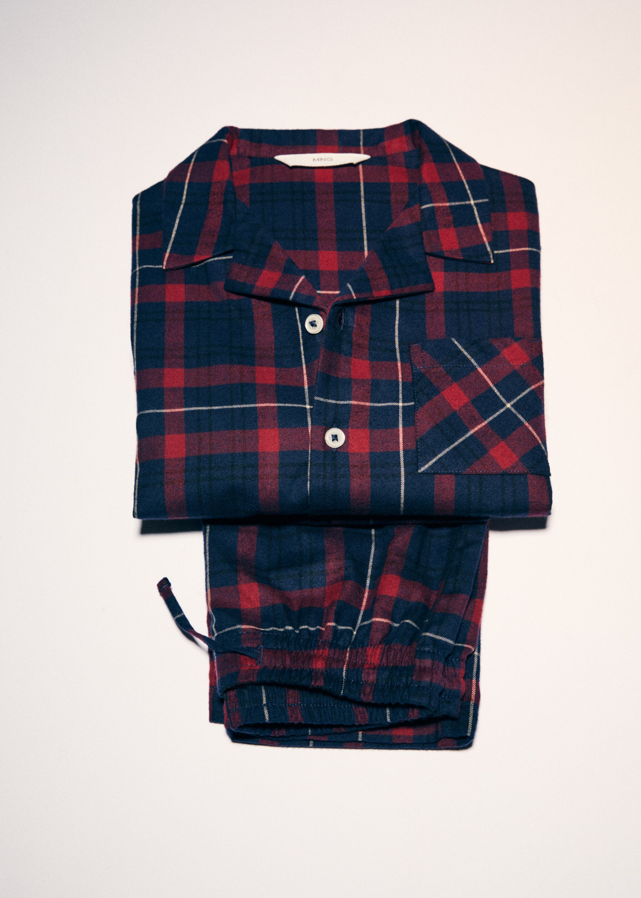 Two-pieces check long pyjamas - Details of the article 9