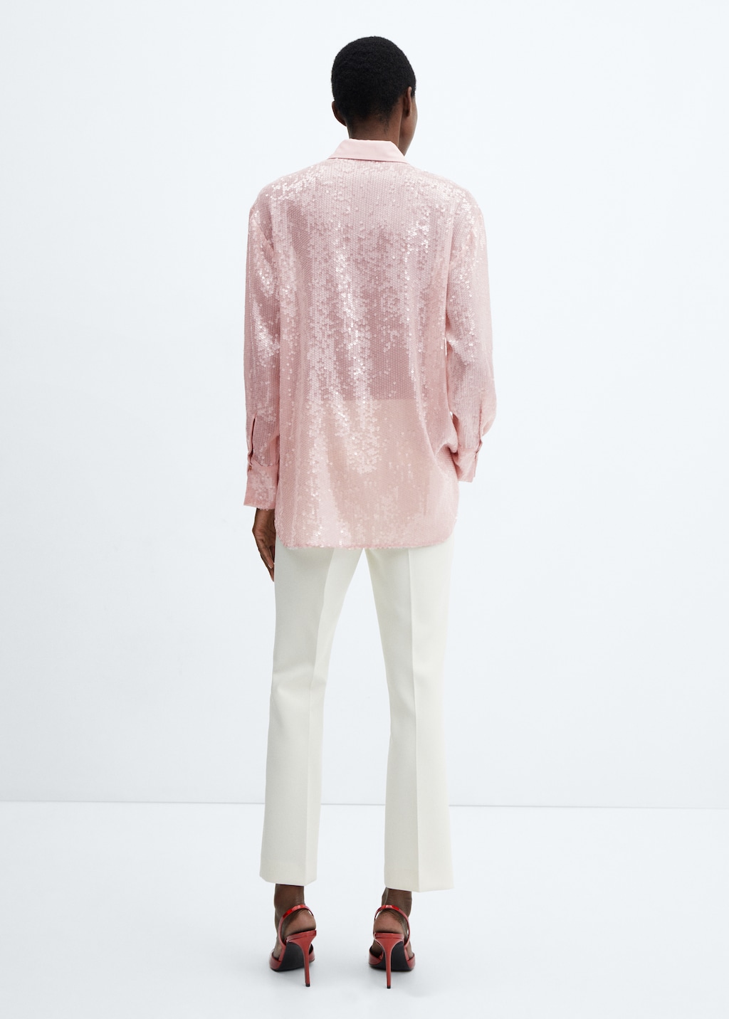 Sequin shirt Women MANGO OUTLET United Kingdom