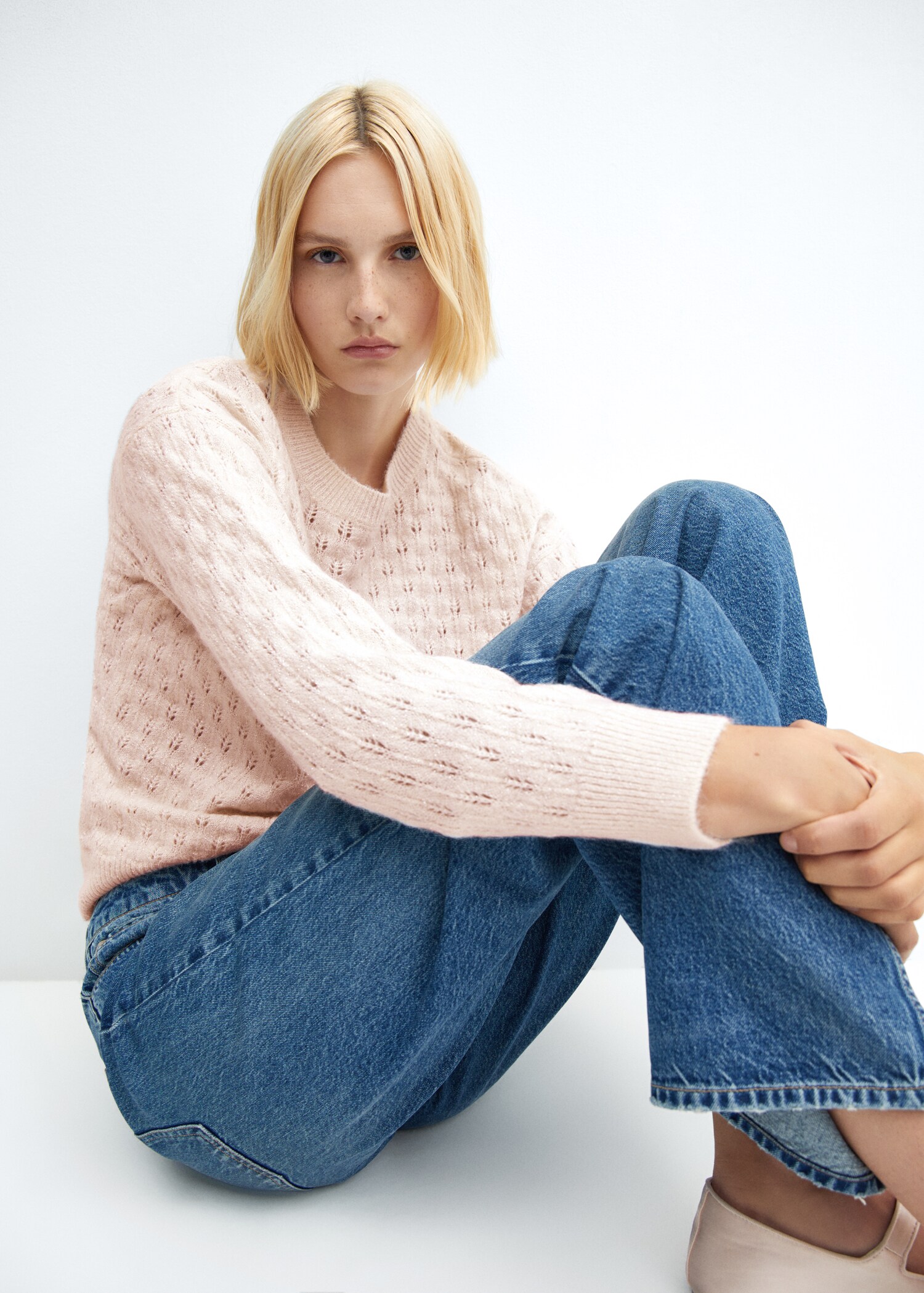 Sweater with lurex details - Details of the article 2