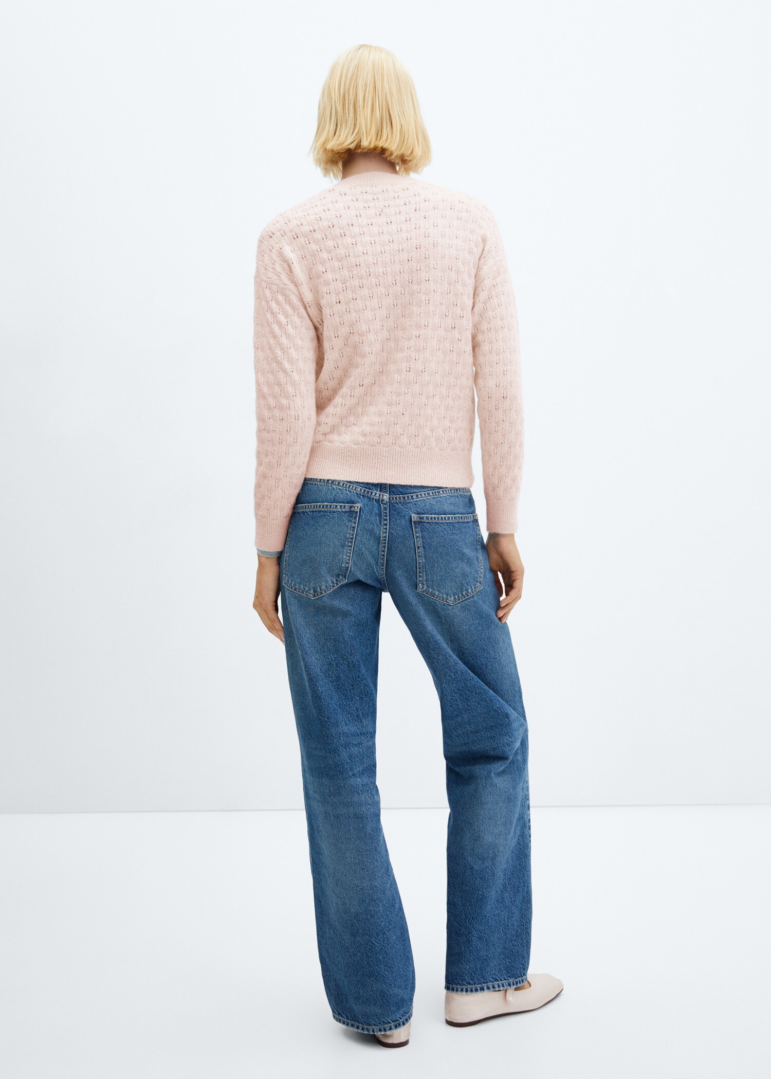Sweater with lurex details - Reverse of the article
