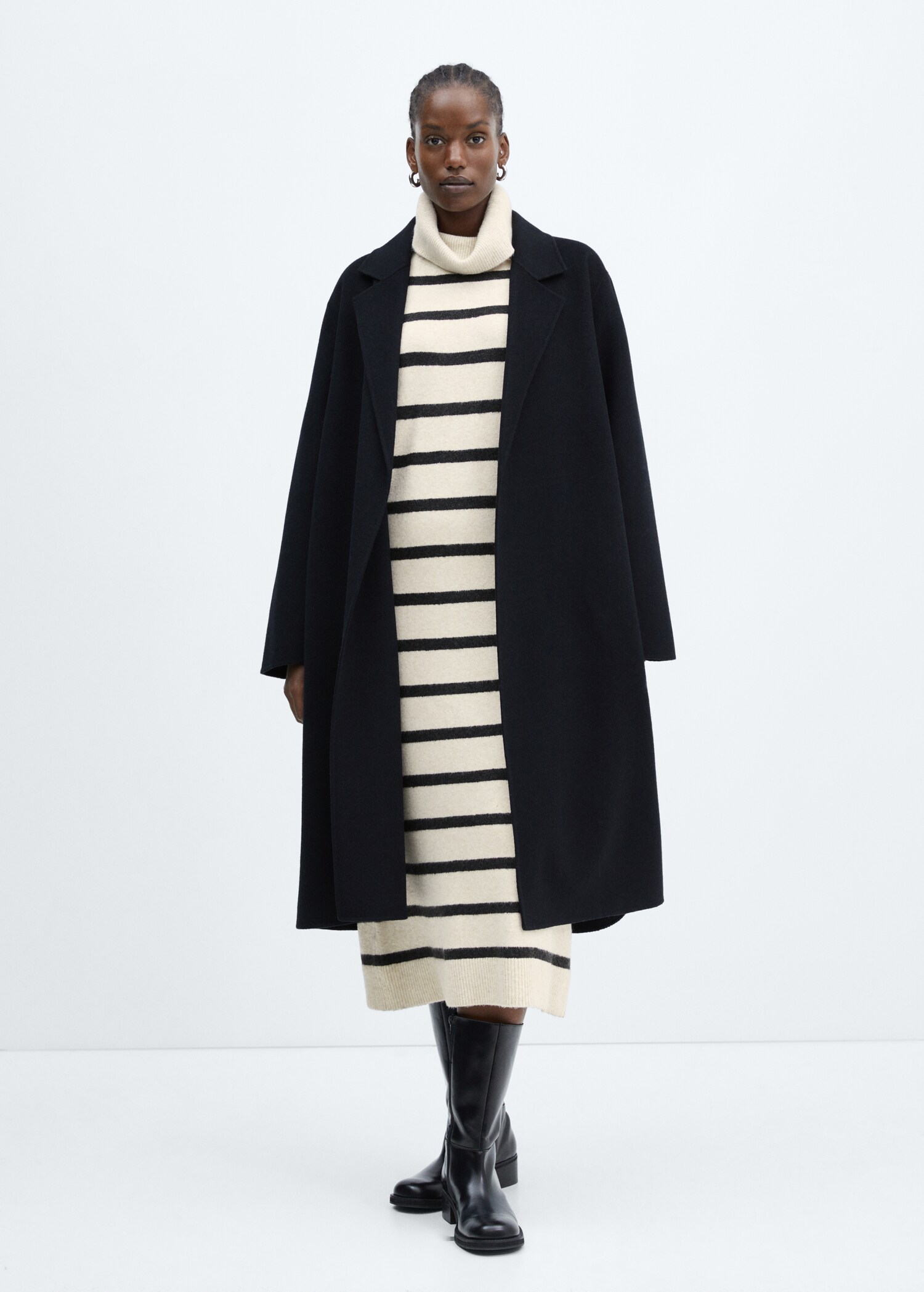 Knitted turtleneck dress - Details of the article 3