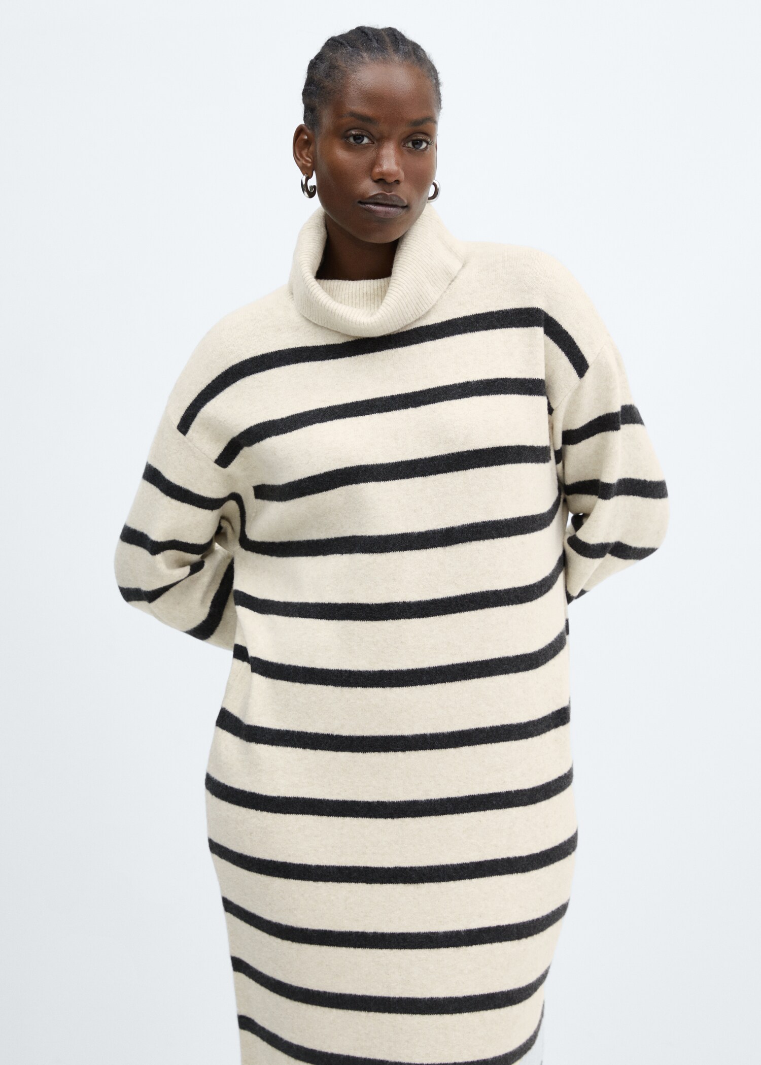 Knitted turtleneck dress - Details of the article 5