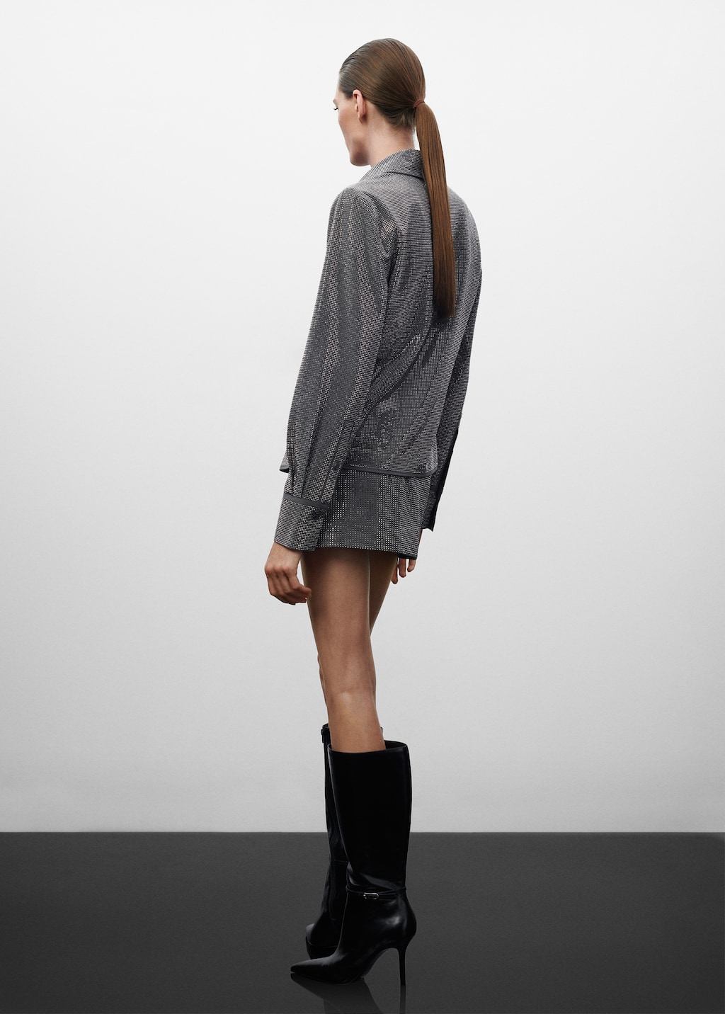 Rhinestone shirt - Women | MANGO OUTLET USA