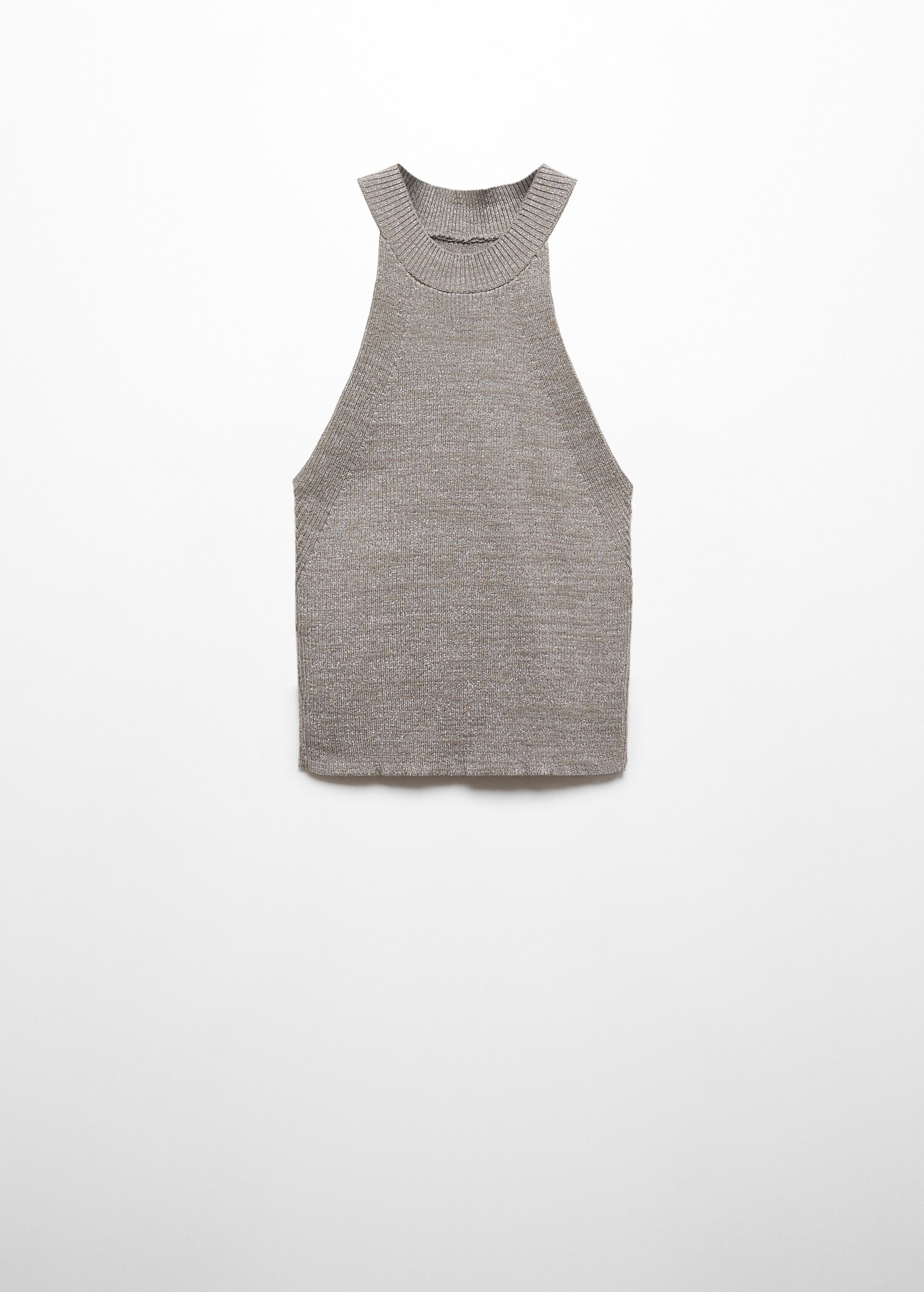 Top collo halter lurex - Articolo senza modello