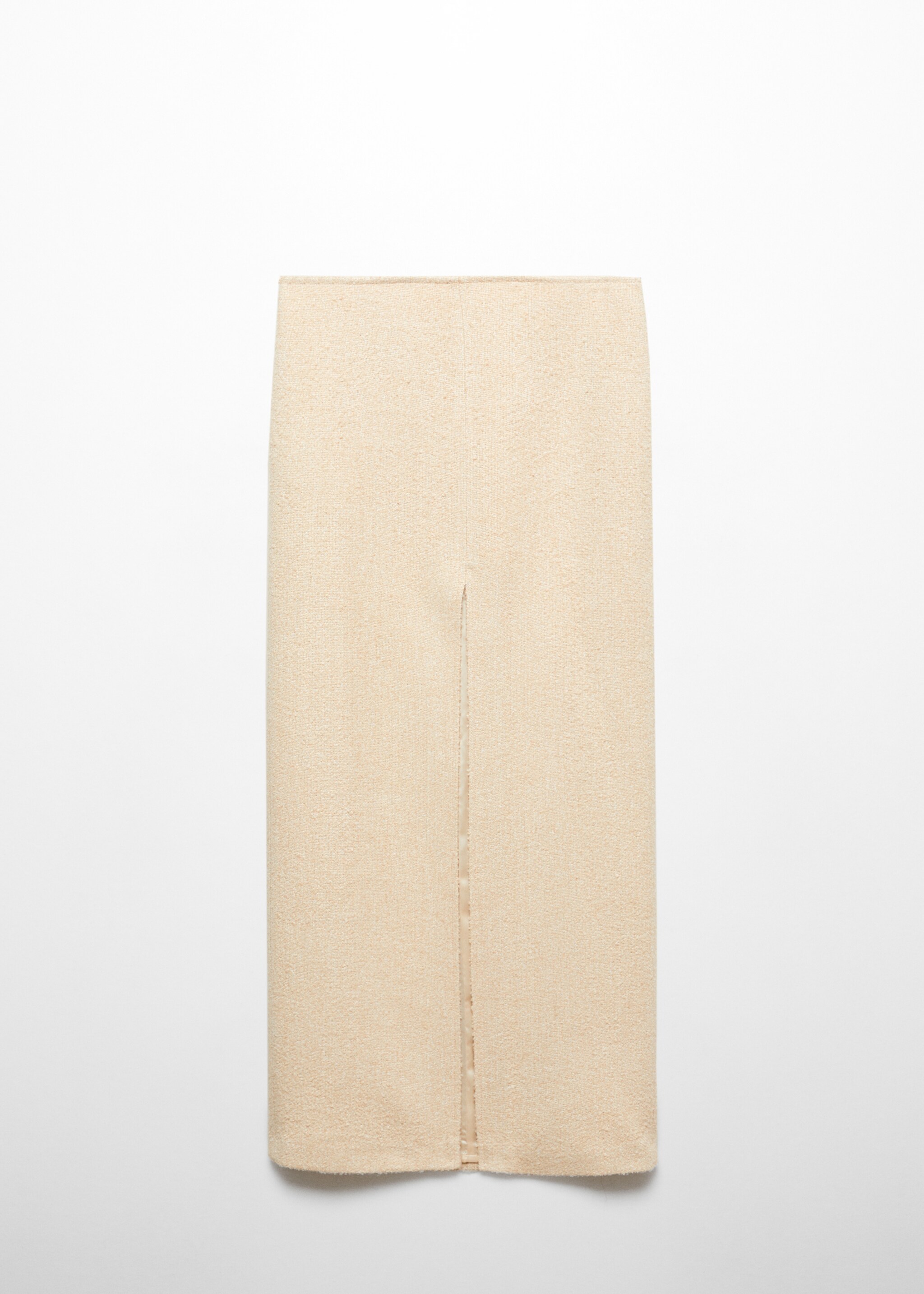 Slit long skirt - Article without model, Beige. Ref: 57079121-00.