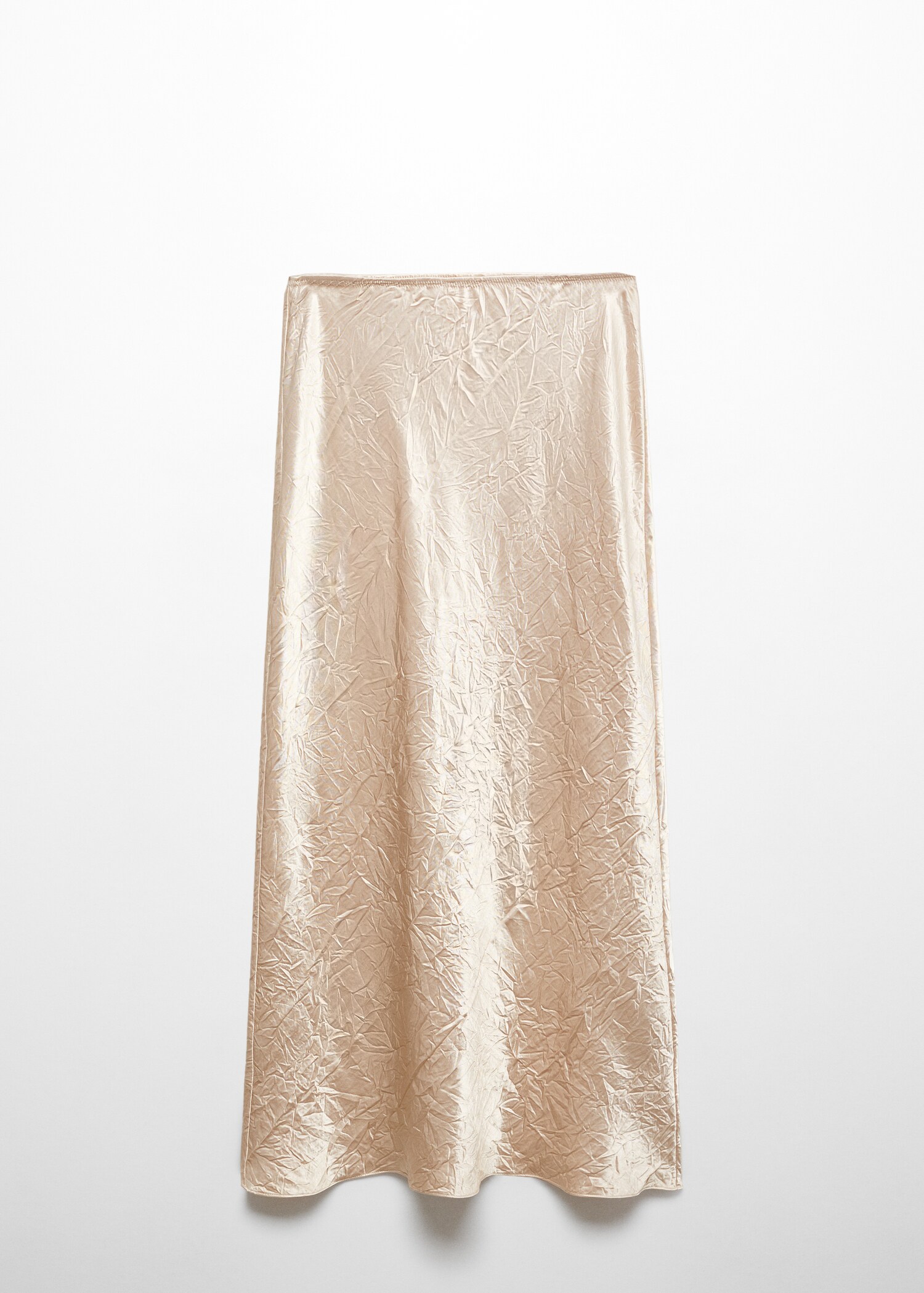 Extra-long satin skirt - Article without model