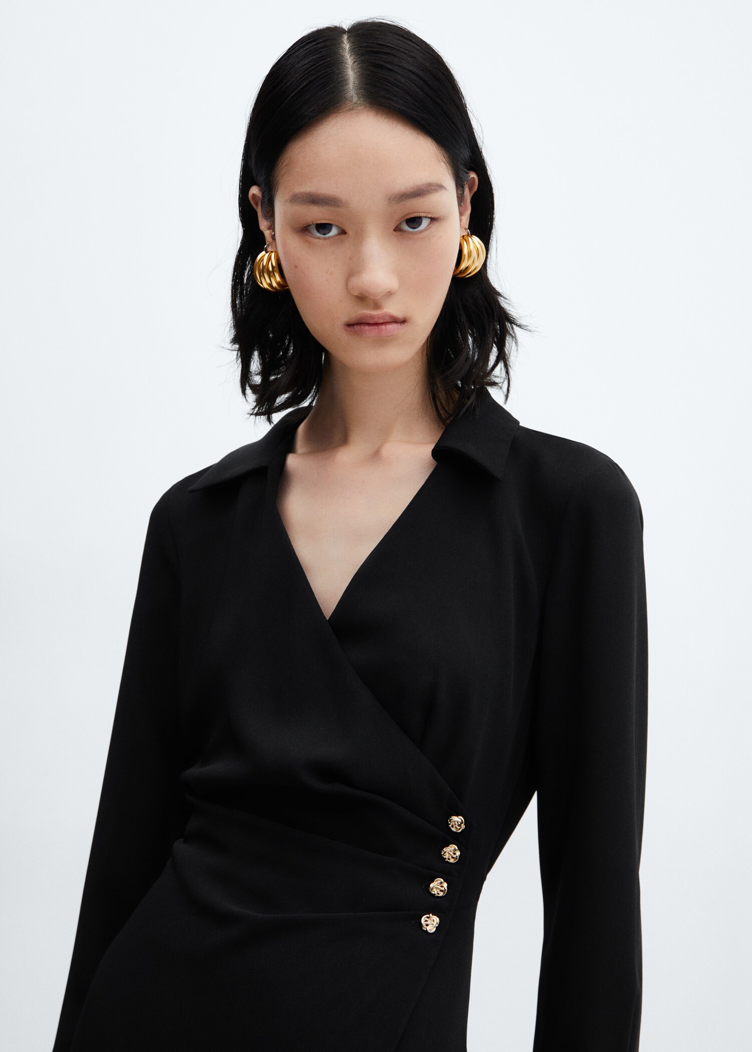 Robe cache-cœur boutons - Détail de l'article 1