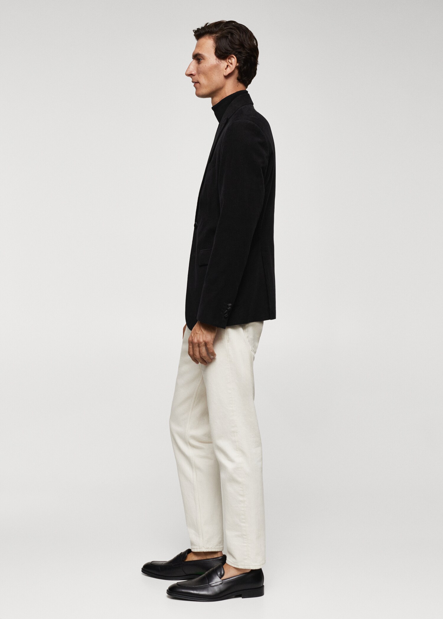 Slim fit corduroy blazer - Details of the article 2