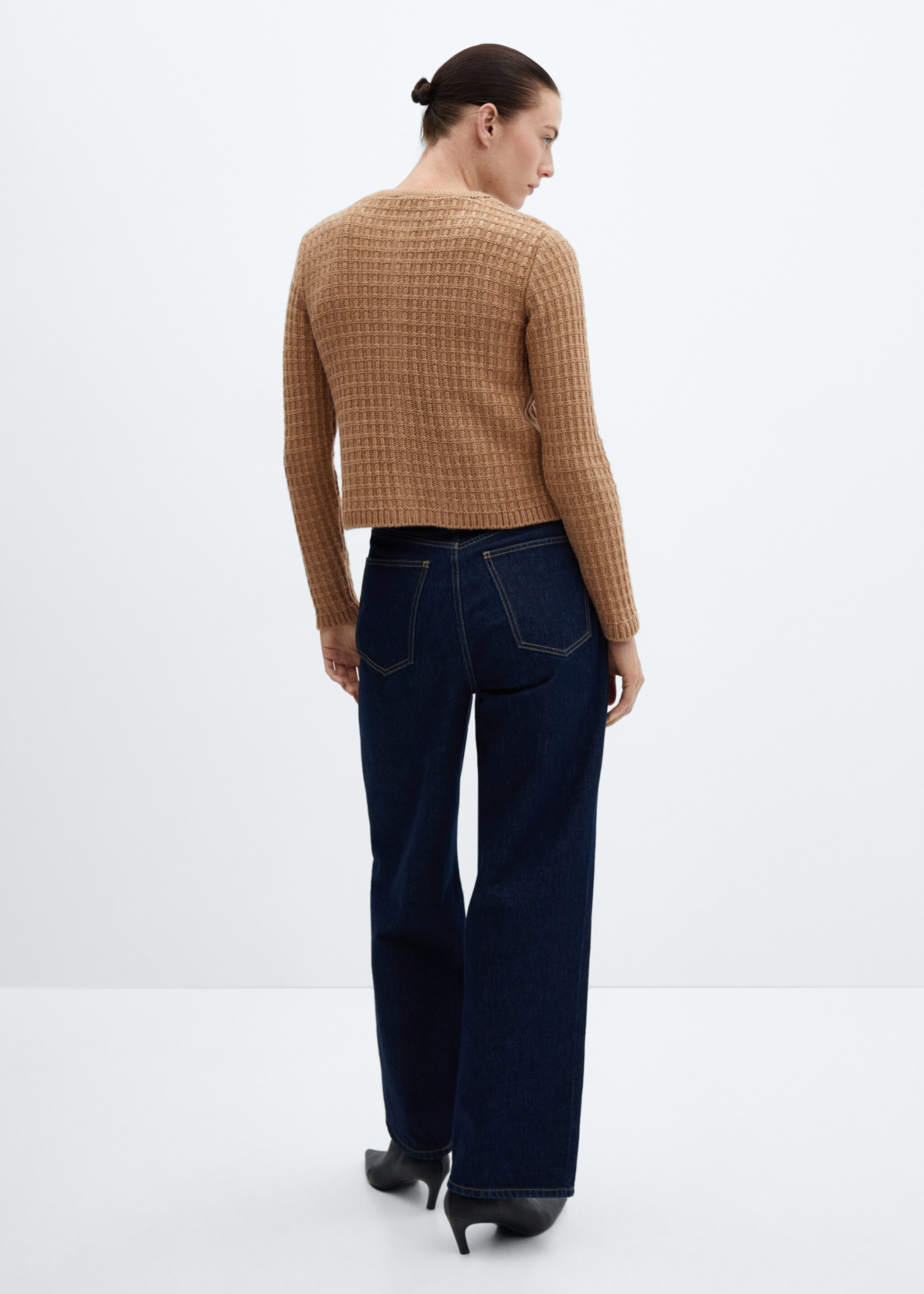 Button knit cardigan - Reverse of the article