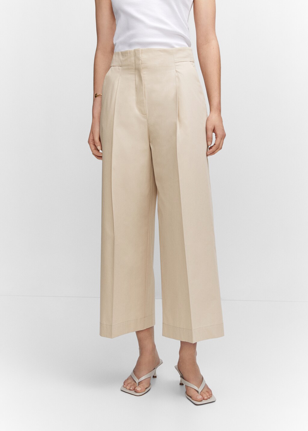 Cotton culotte trousers Women MANGO OUTLET USA