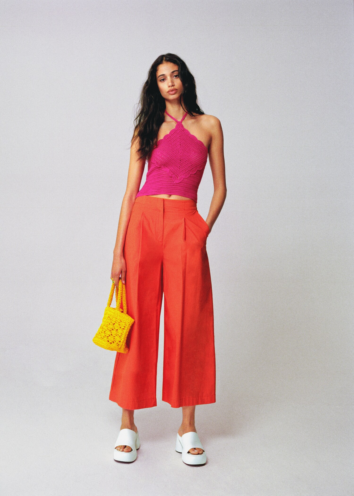 Cotton culotte trousers - Details of the article 6