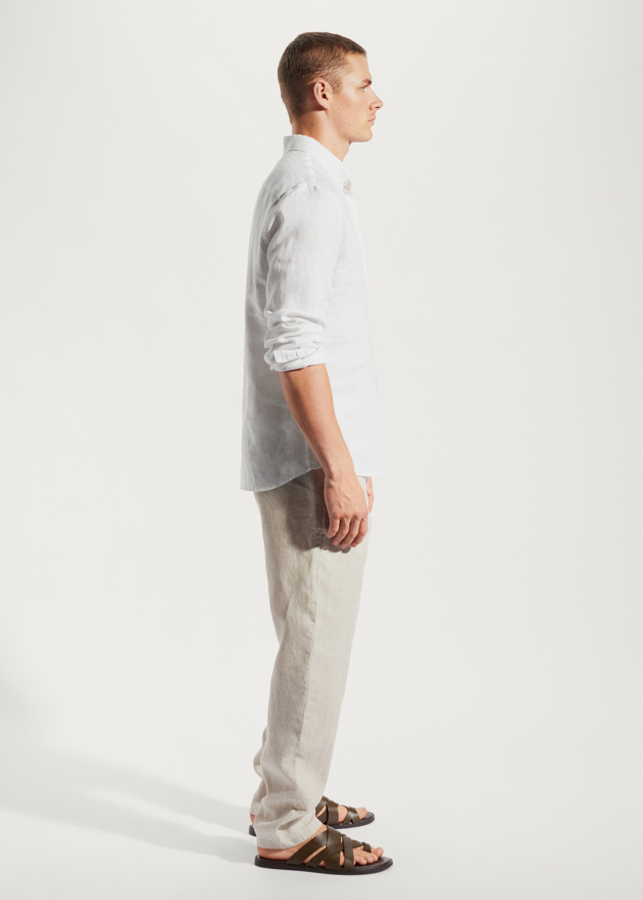 Camisa slim fit 100% lino - Detalle del artículo 2