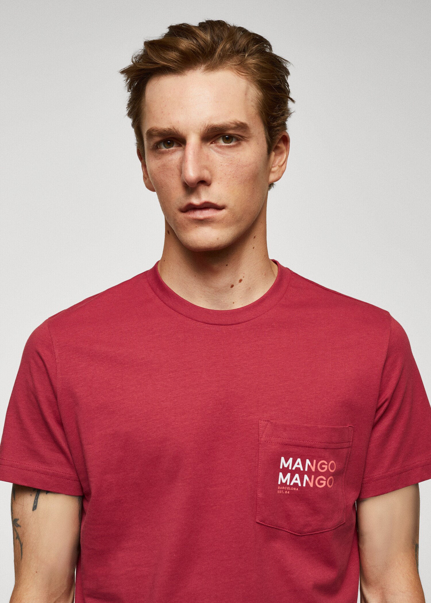 Baumwoll-T-Shirt mit Logo-Print - Detail des Artikels 1