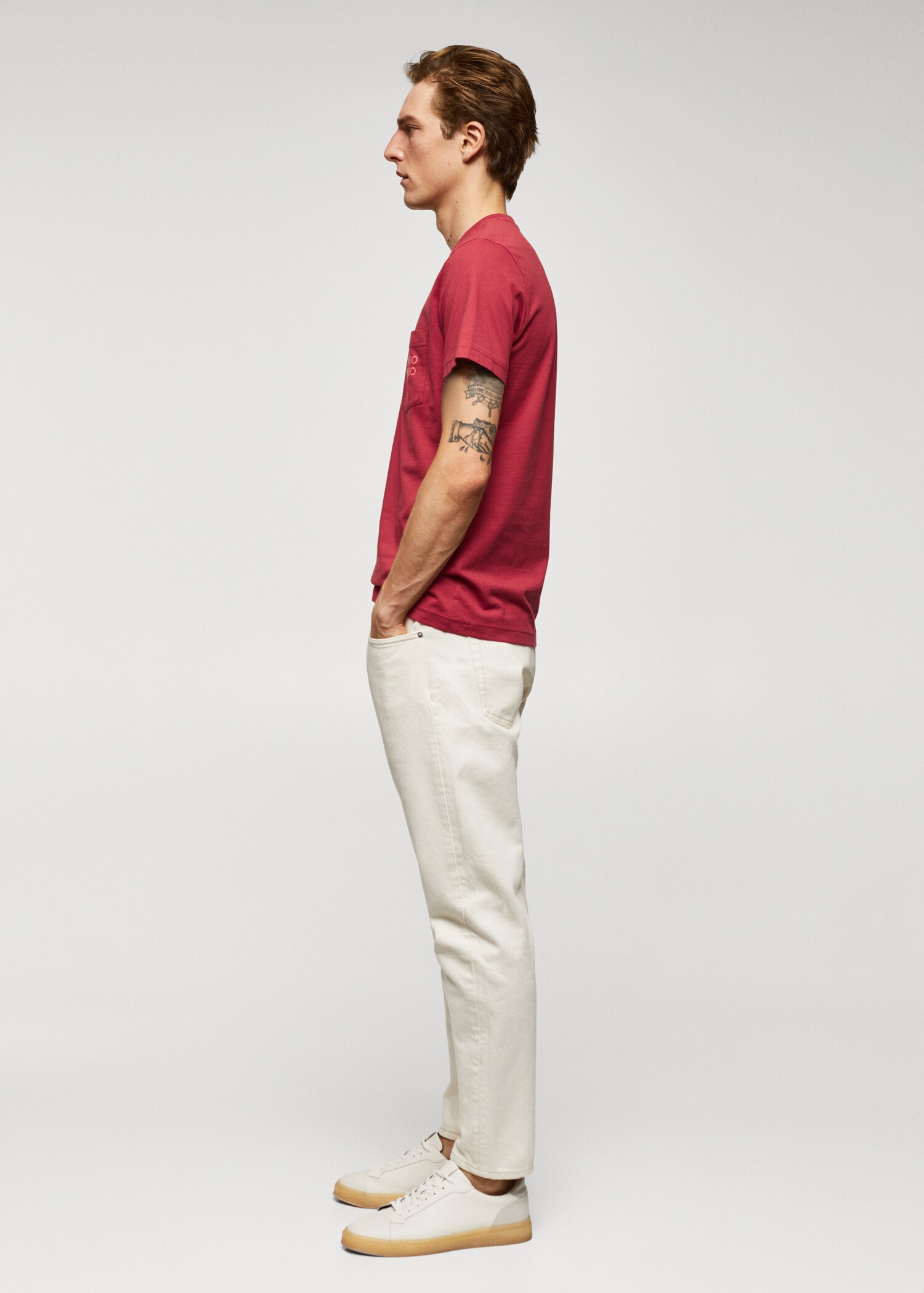 Baumwoll-T-Shirt mit Logo-Print - Detail des Artikels 2