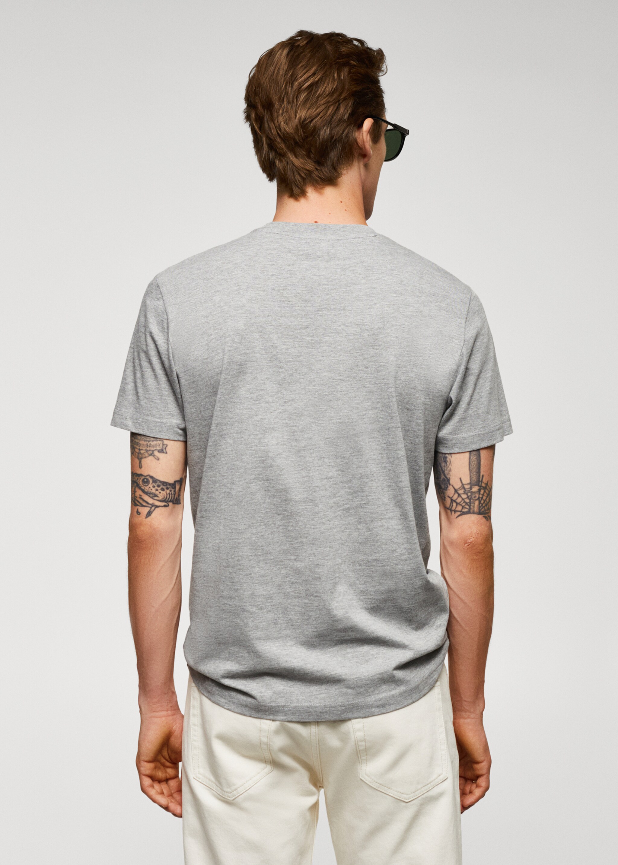 T-shirt coton imprimé logo - Verso de l’article