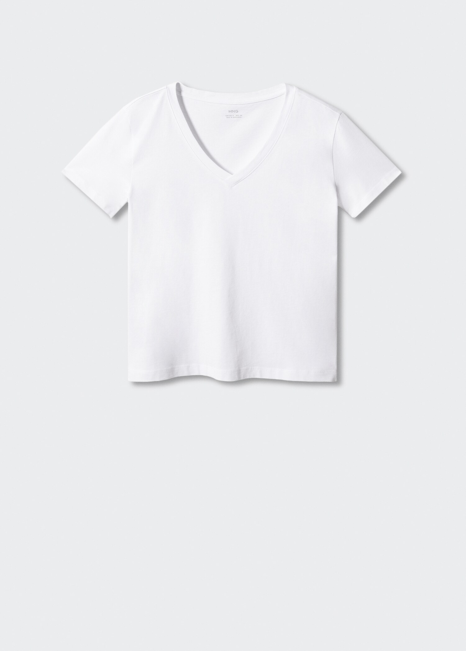 Camiseta algodón cuello pico - Artículo sin modelo