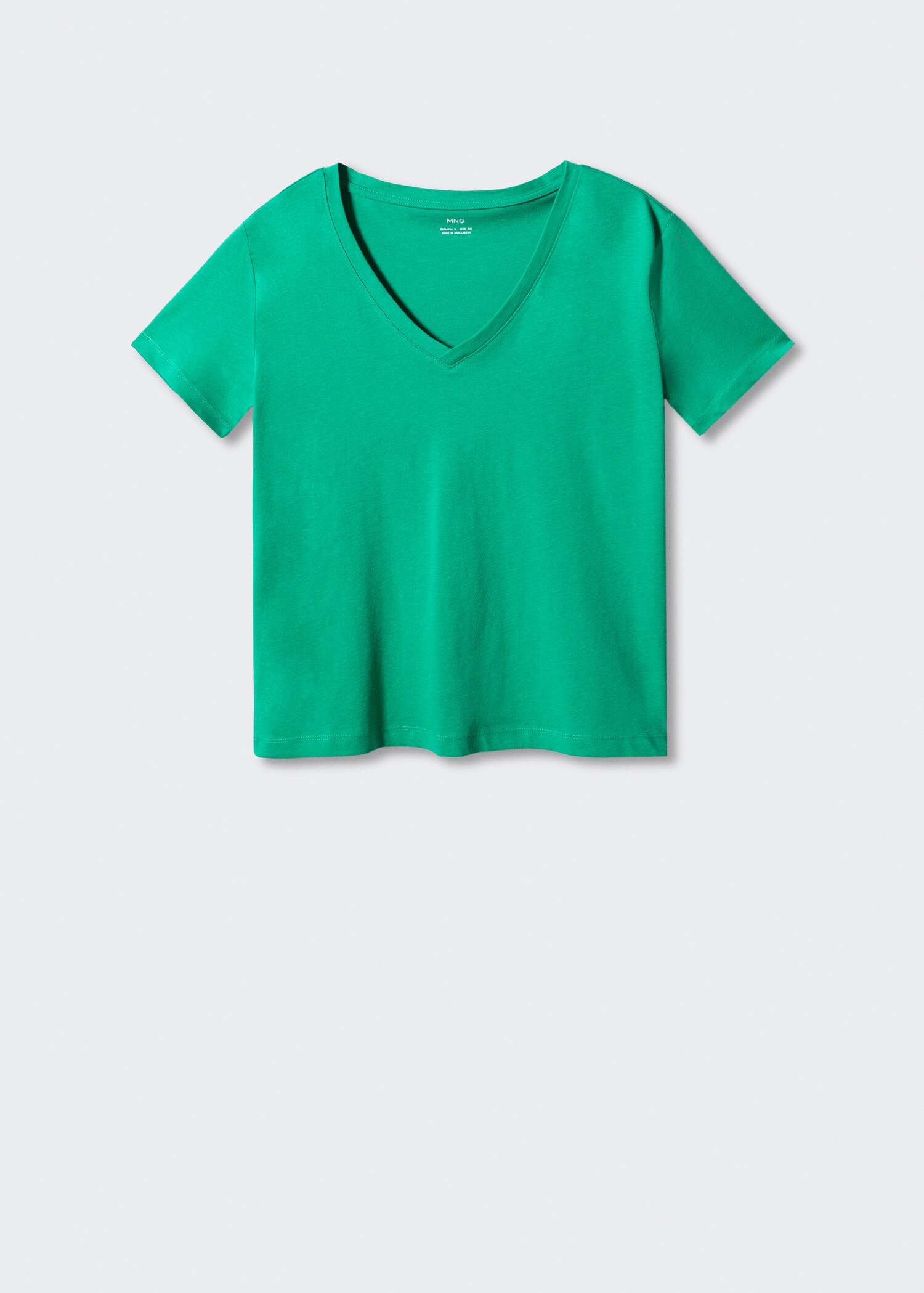 Camiseta algodón cuello pico - Artículo sin modelo