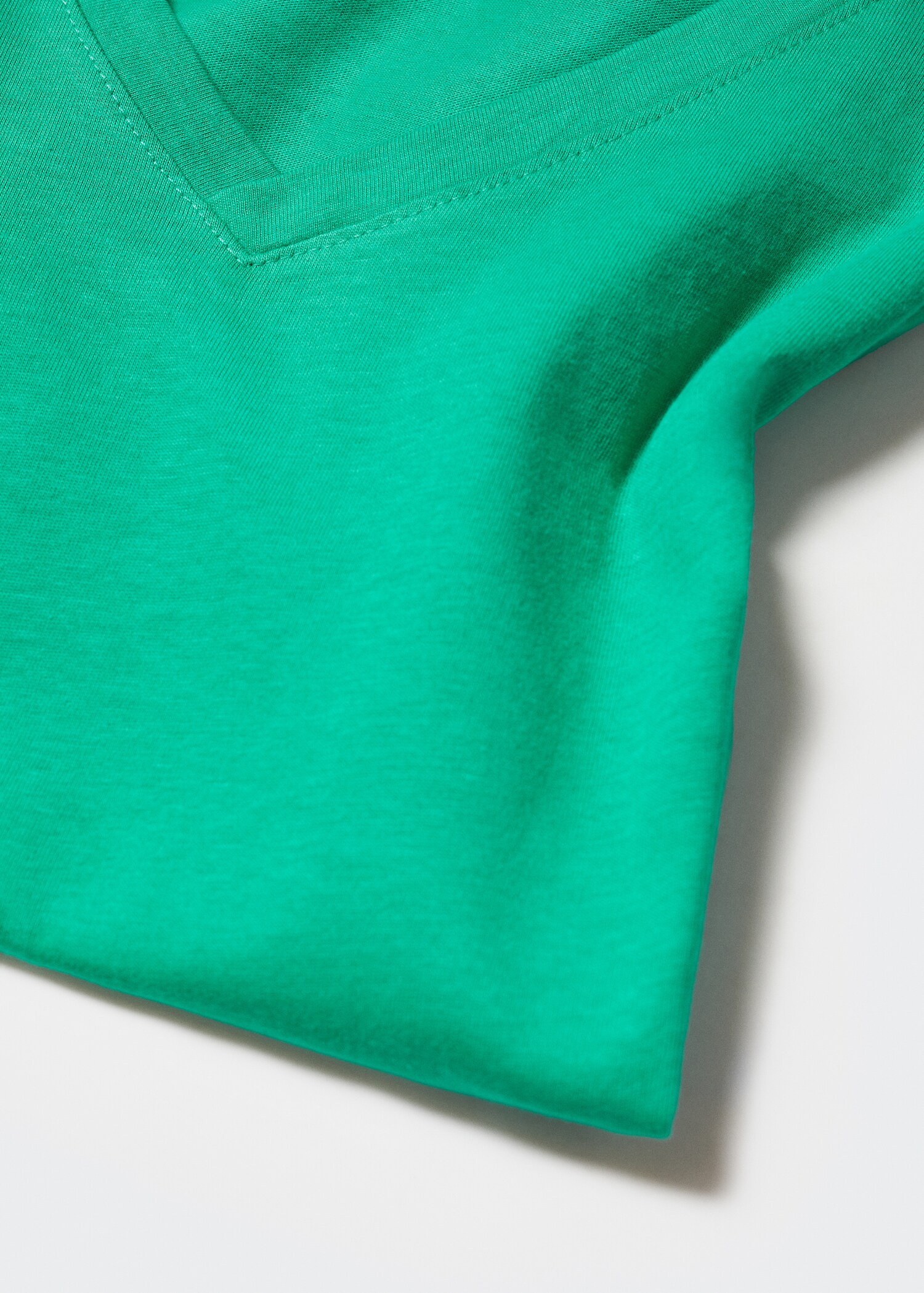 Camiseta algodón cuello pico - Detalle del artículo 8