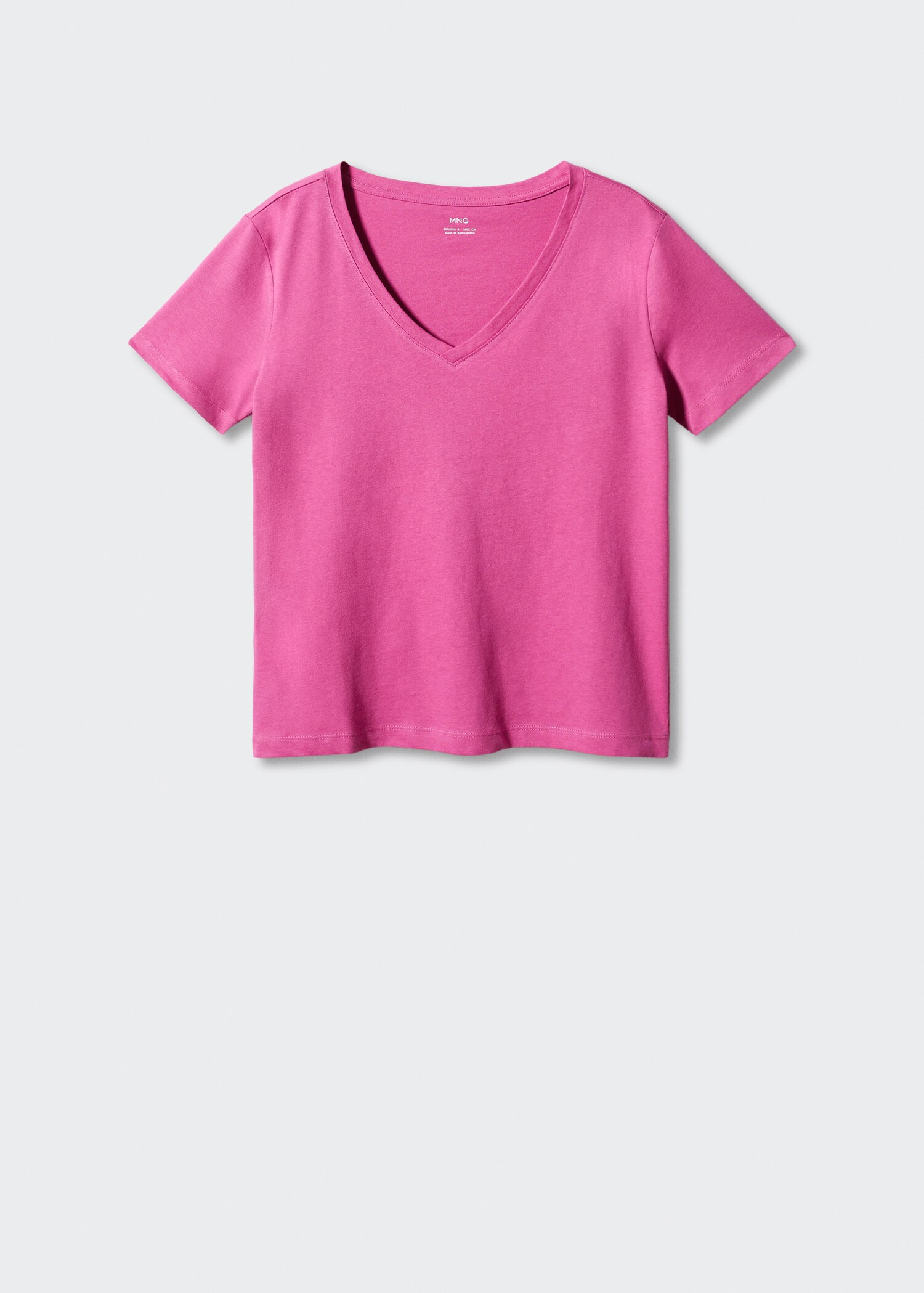 Camiseta algodón cuello pico - Artículo sin modelo