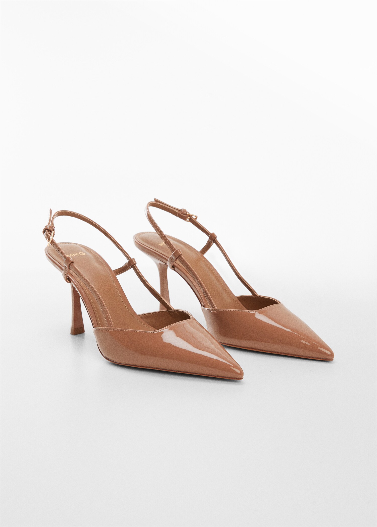 Spitz zulaufende Slingpumps - Mittlere Ansicht