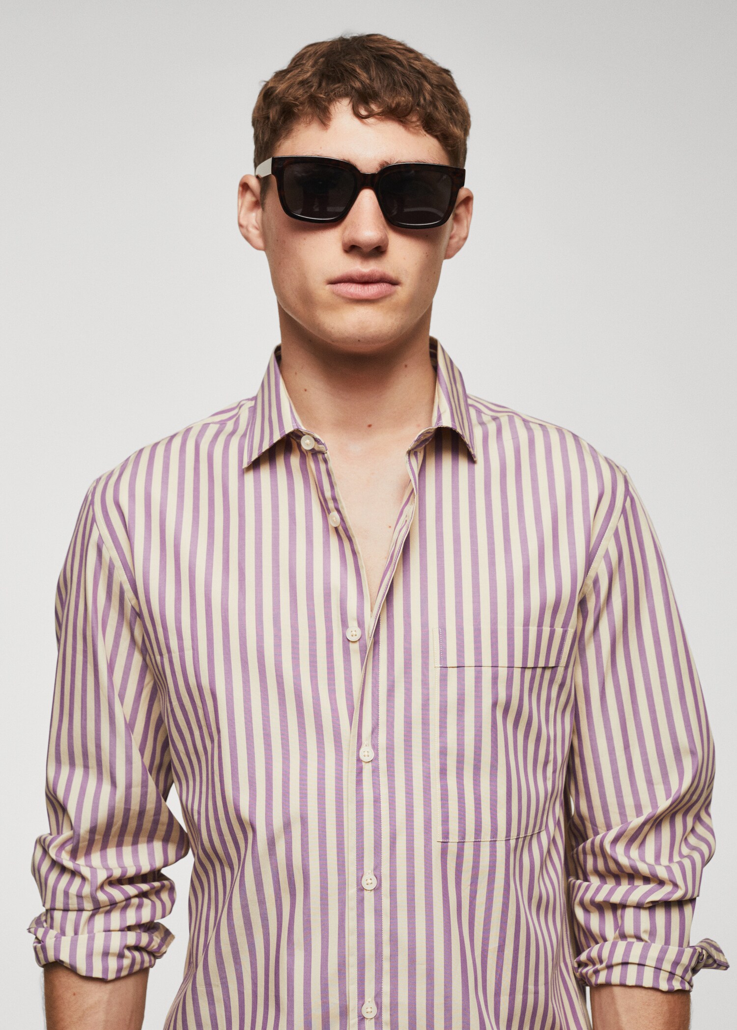 100% cotton Kodak striped shirt - Details of the article 1