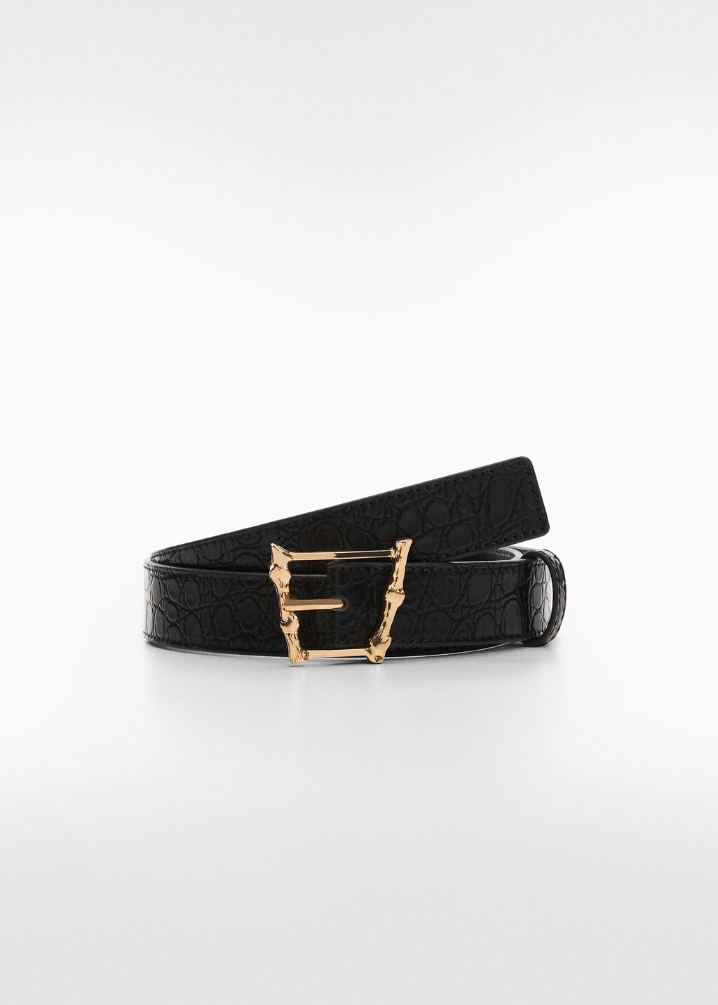 Mango croc effect belt bag 2025