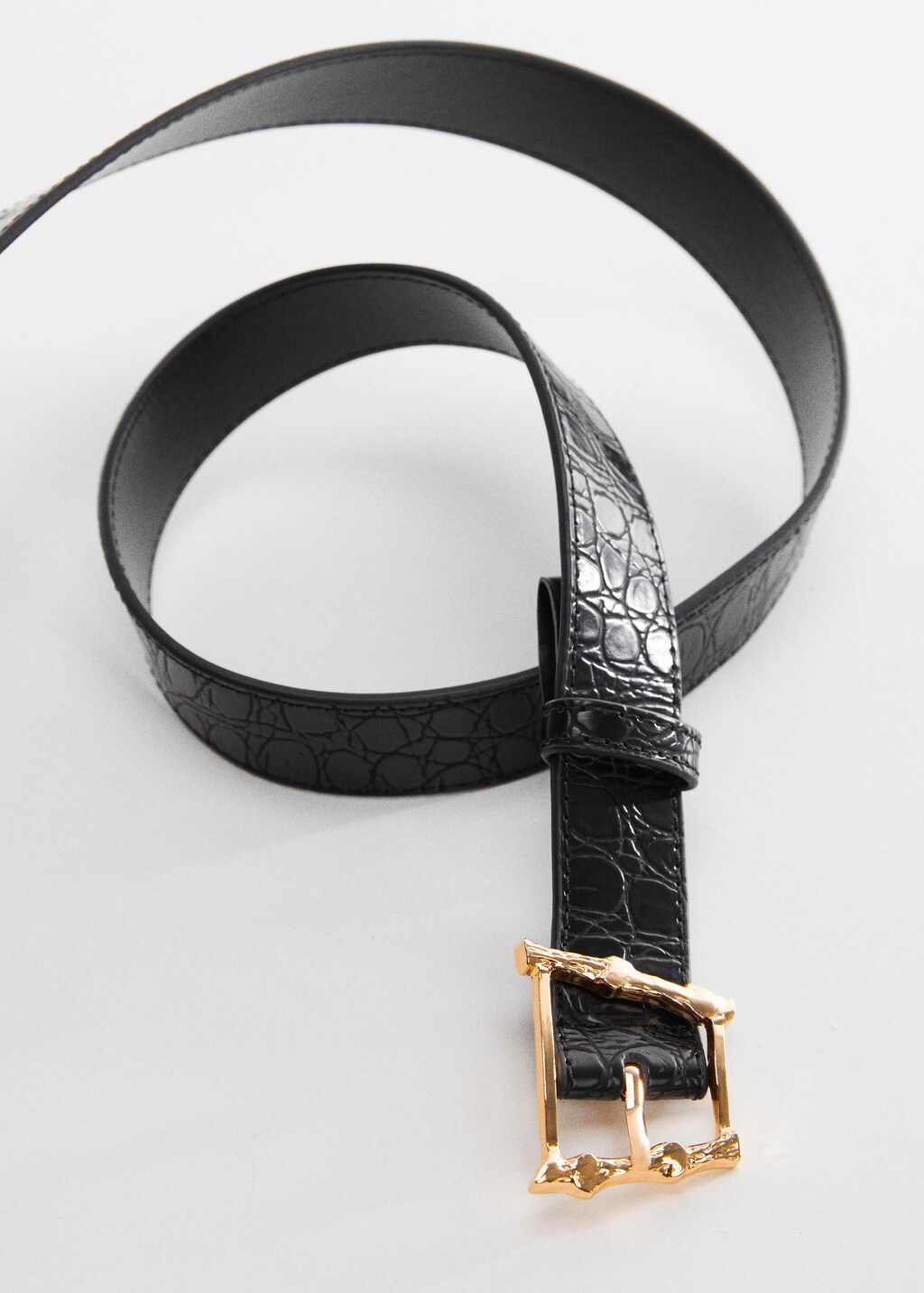 Mango croc effect belt bag online