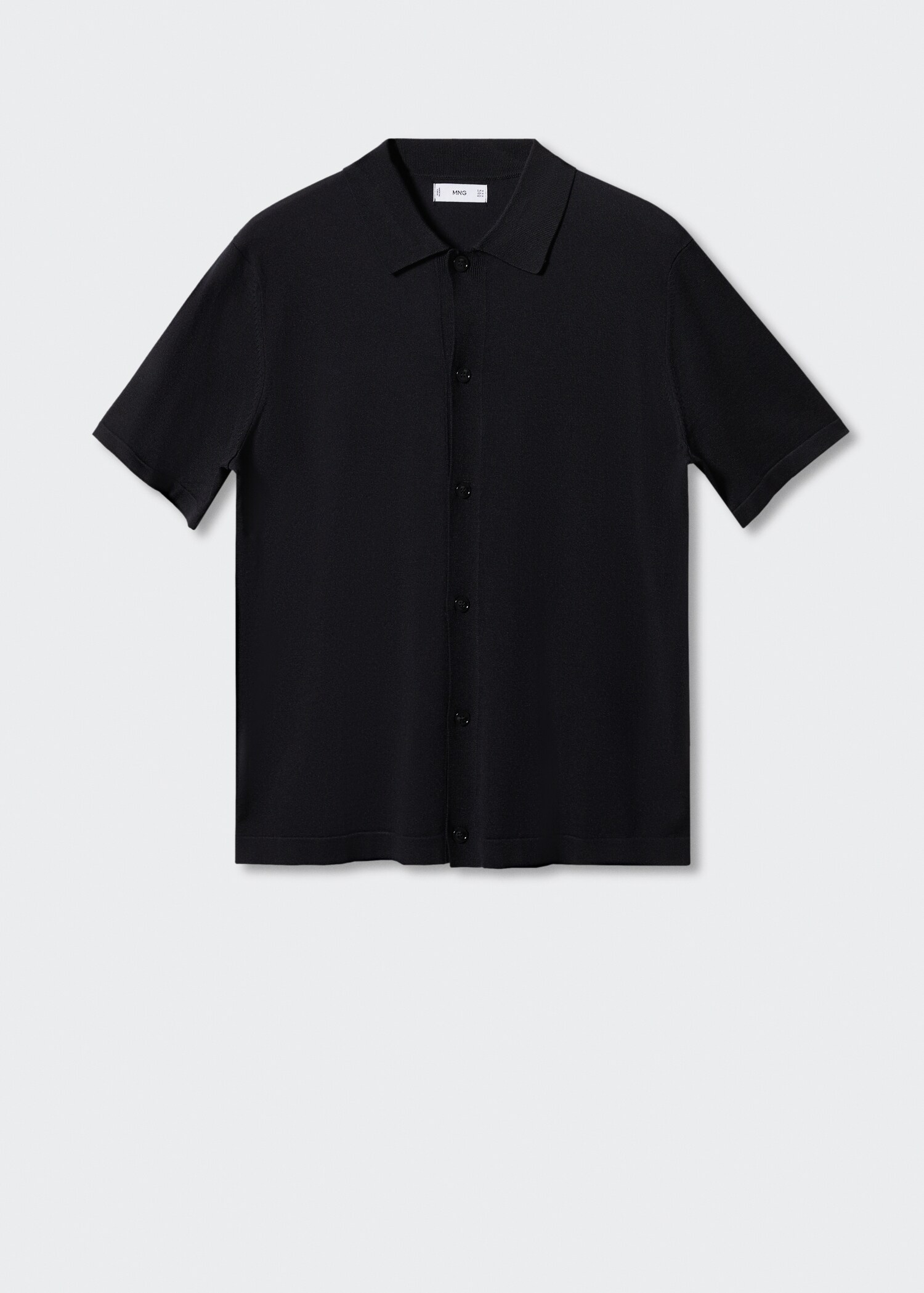 Polo maglia microstruttura abbottonata - Articolo senza modello