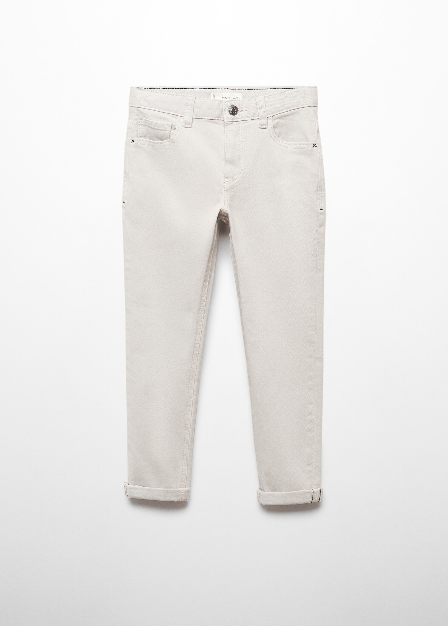 Straight flannel trousers - Article without model