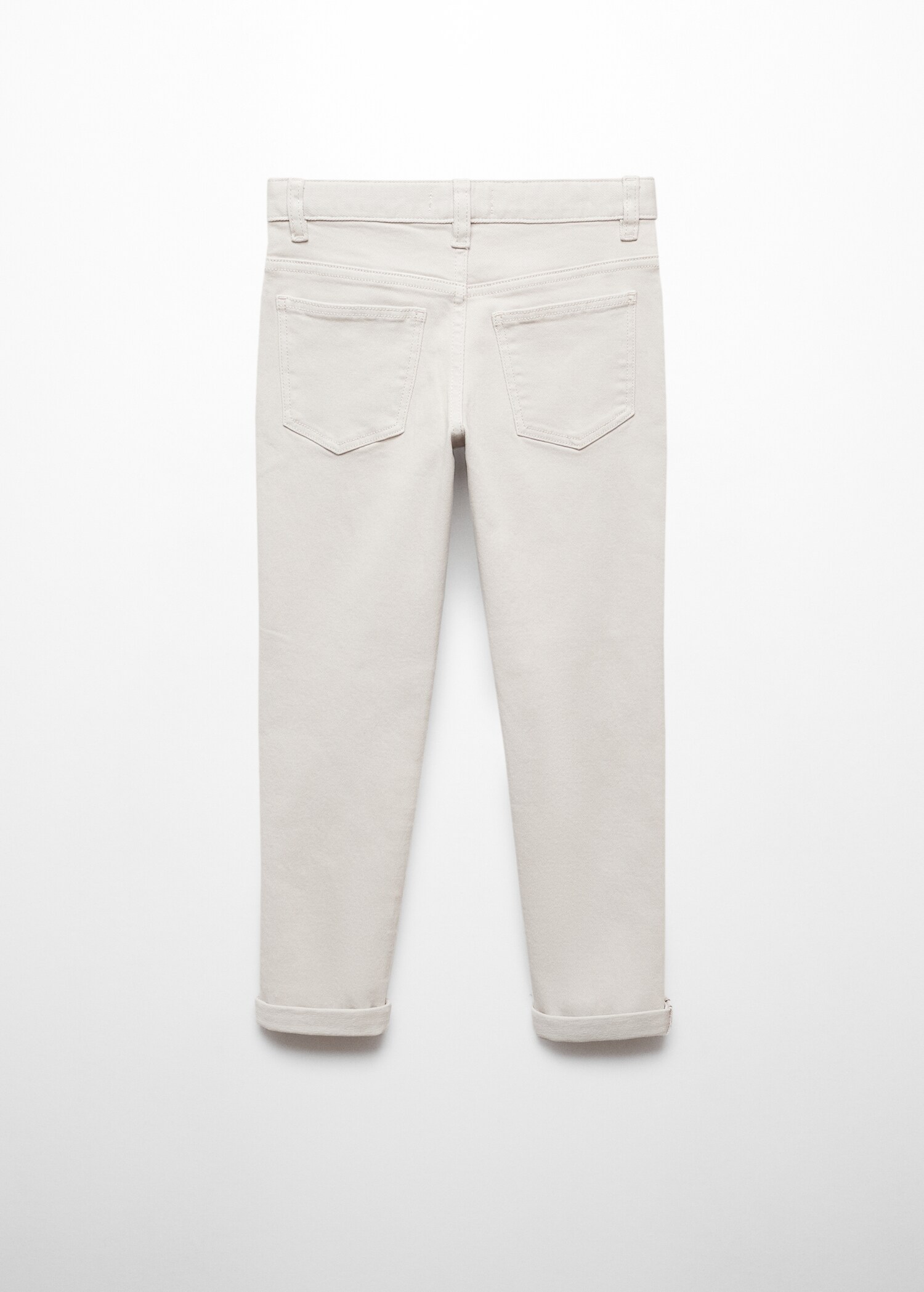 Straight flannel trousers - Reverse of the article