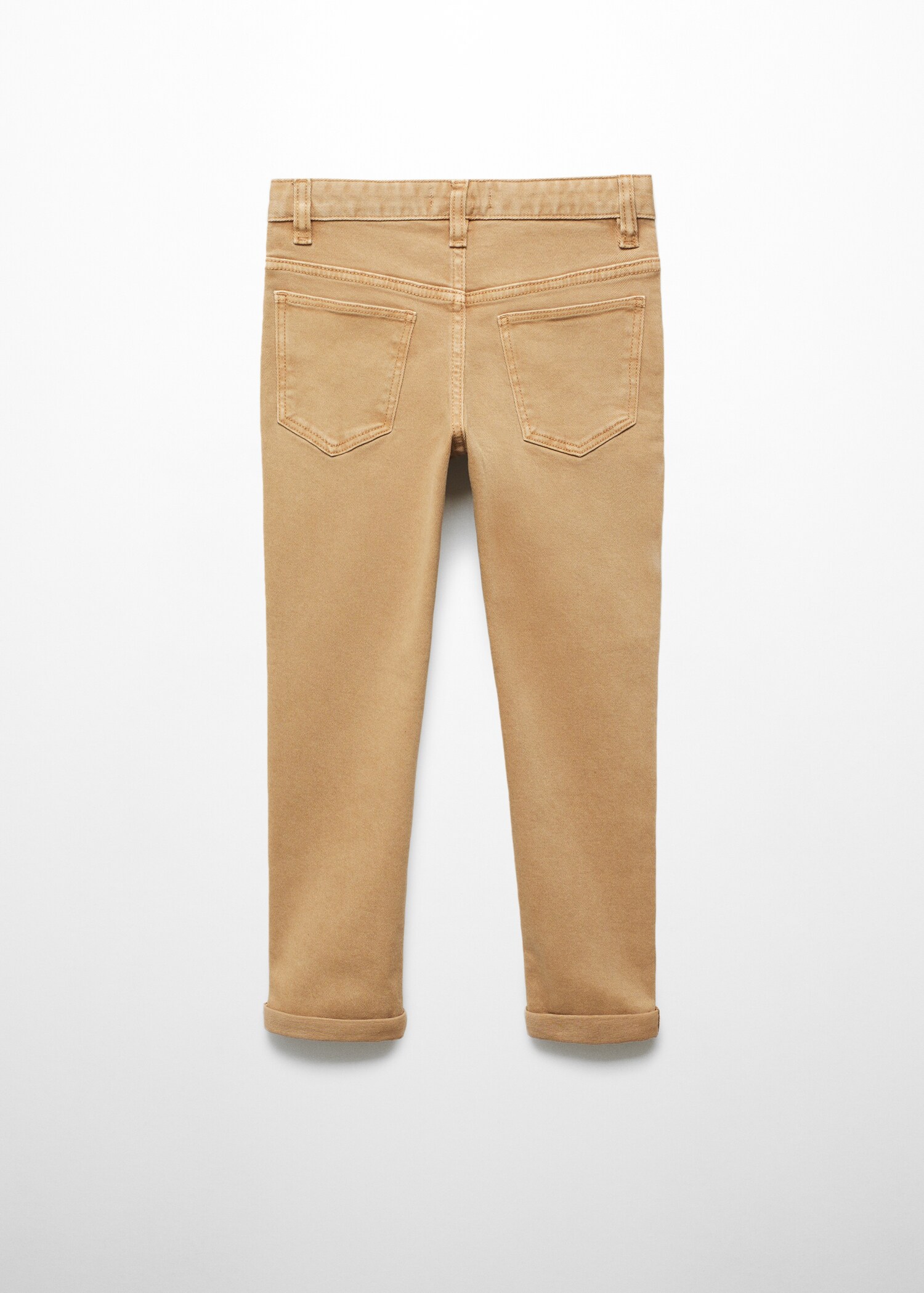 Straight flannel trousers - Reverse of the article