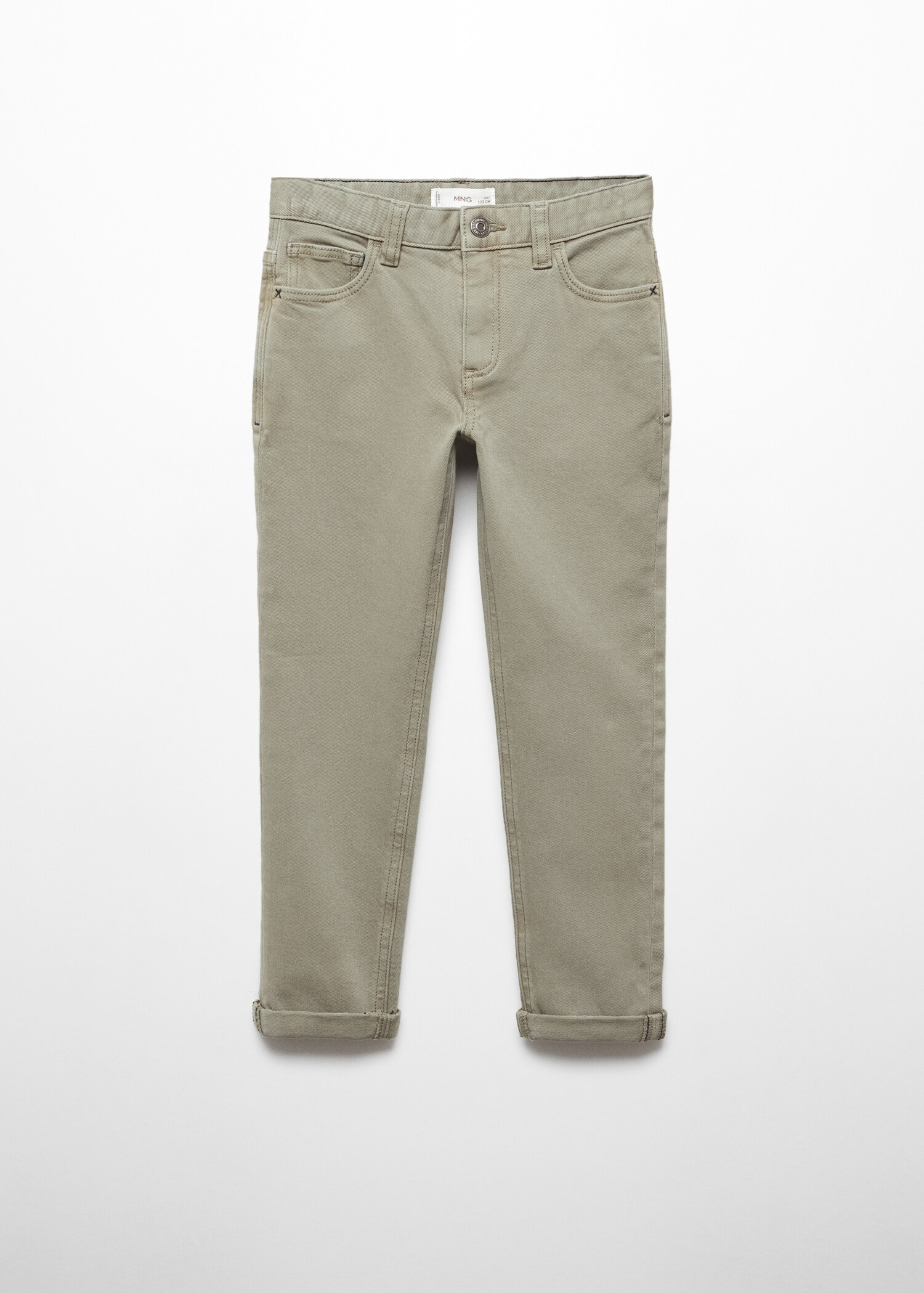Straight flannel trousers - Article without model