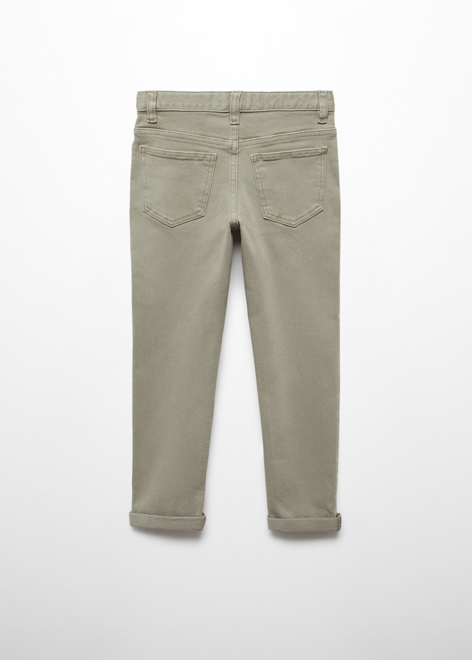 Straight flannel trousers - Reverse of the article