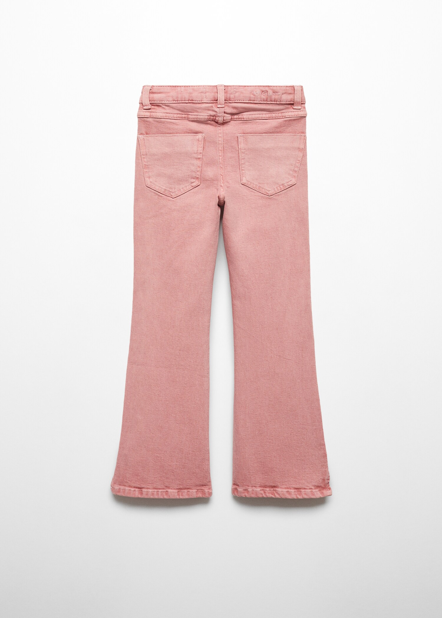 Flared jeans with slits - Reverse of the article