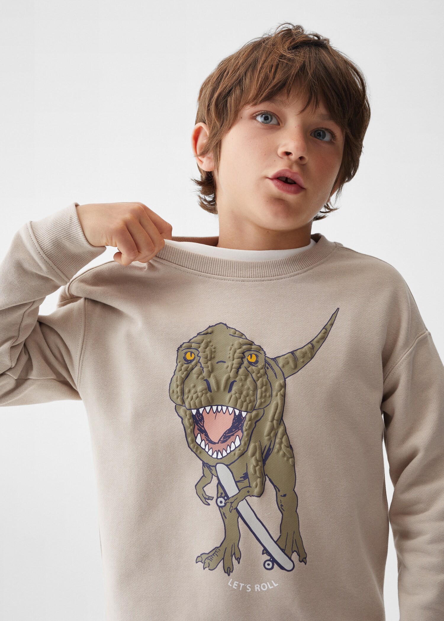 Baumwoll-Sweatshirt mit Cartoon - Detail des Artikels 1
