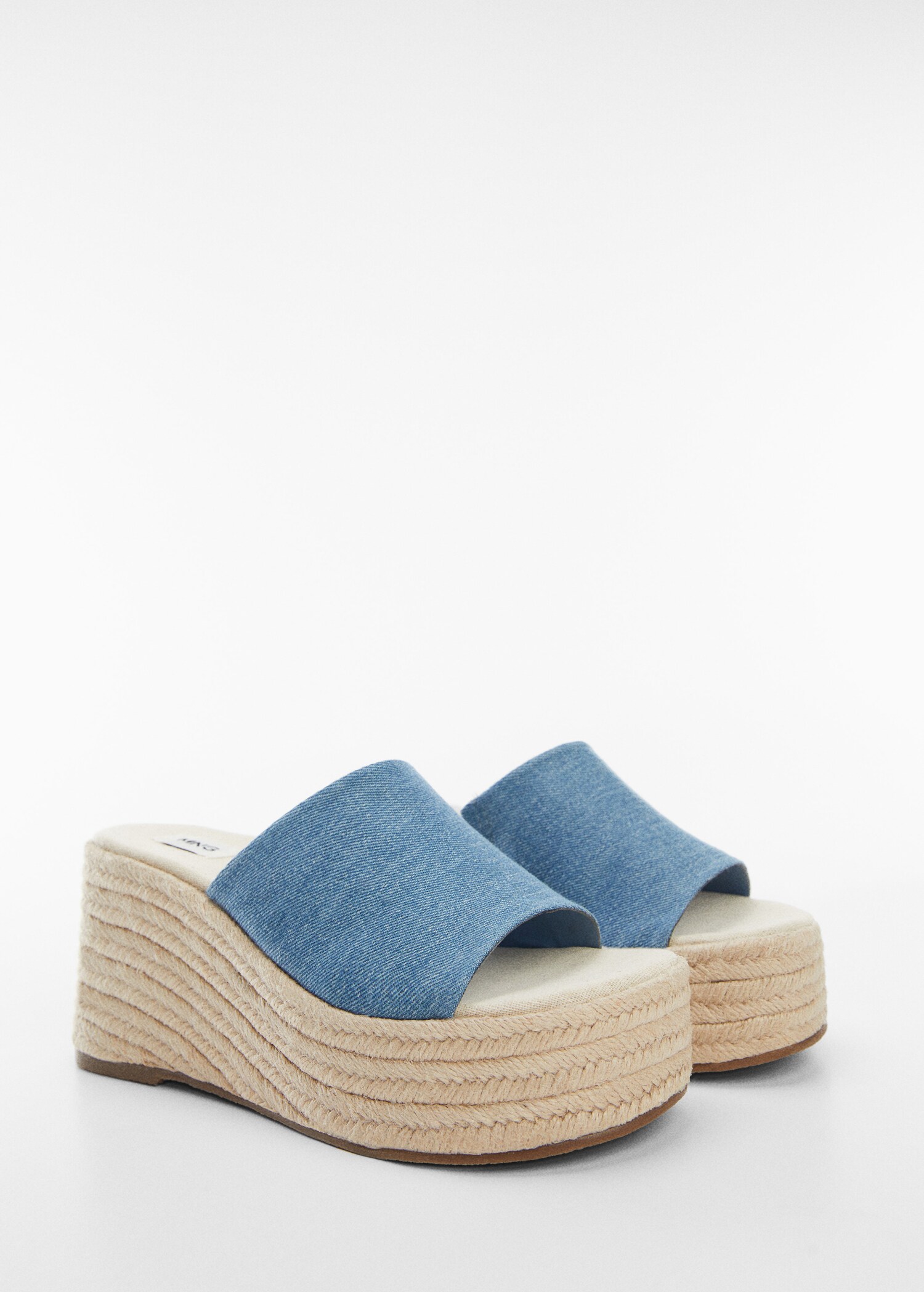 Sandalias esparto plataforma - Plano medio