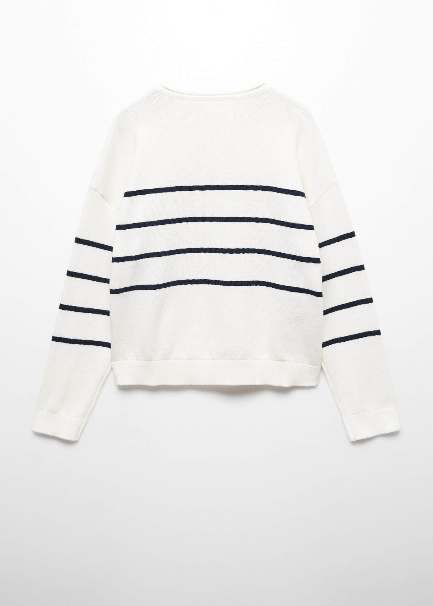 Knit cotton sweater - Reverse of the article