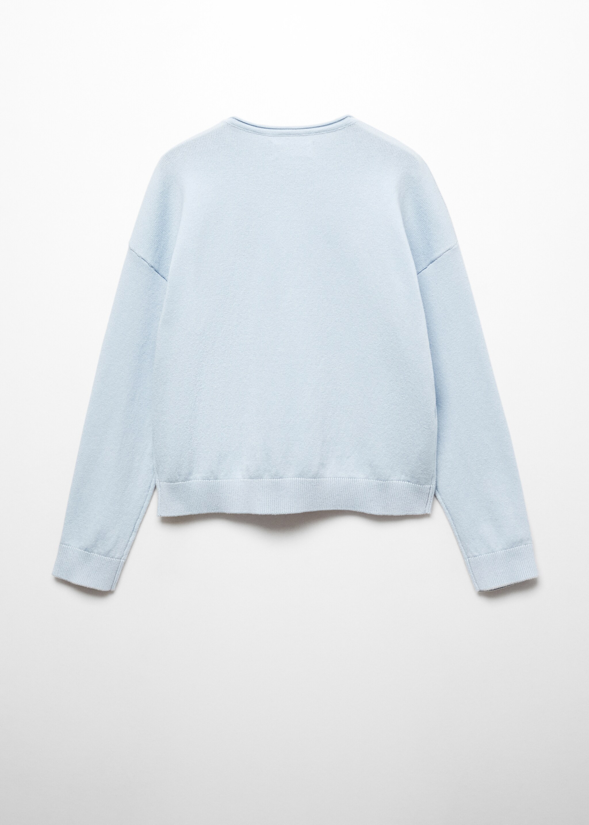 Knit cotton sweater - Reverse of the article