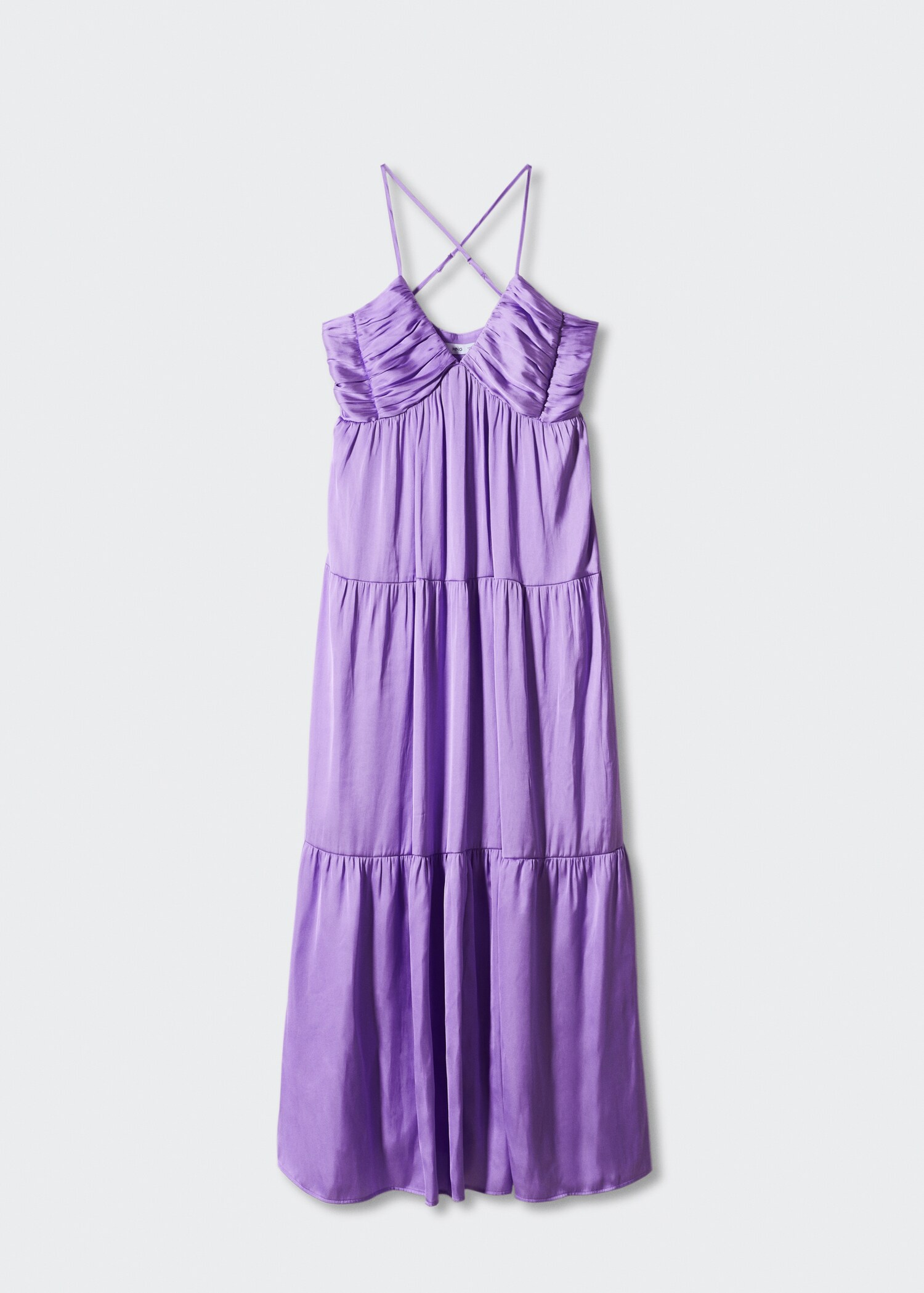 Ruched satin dress - Article without model