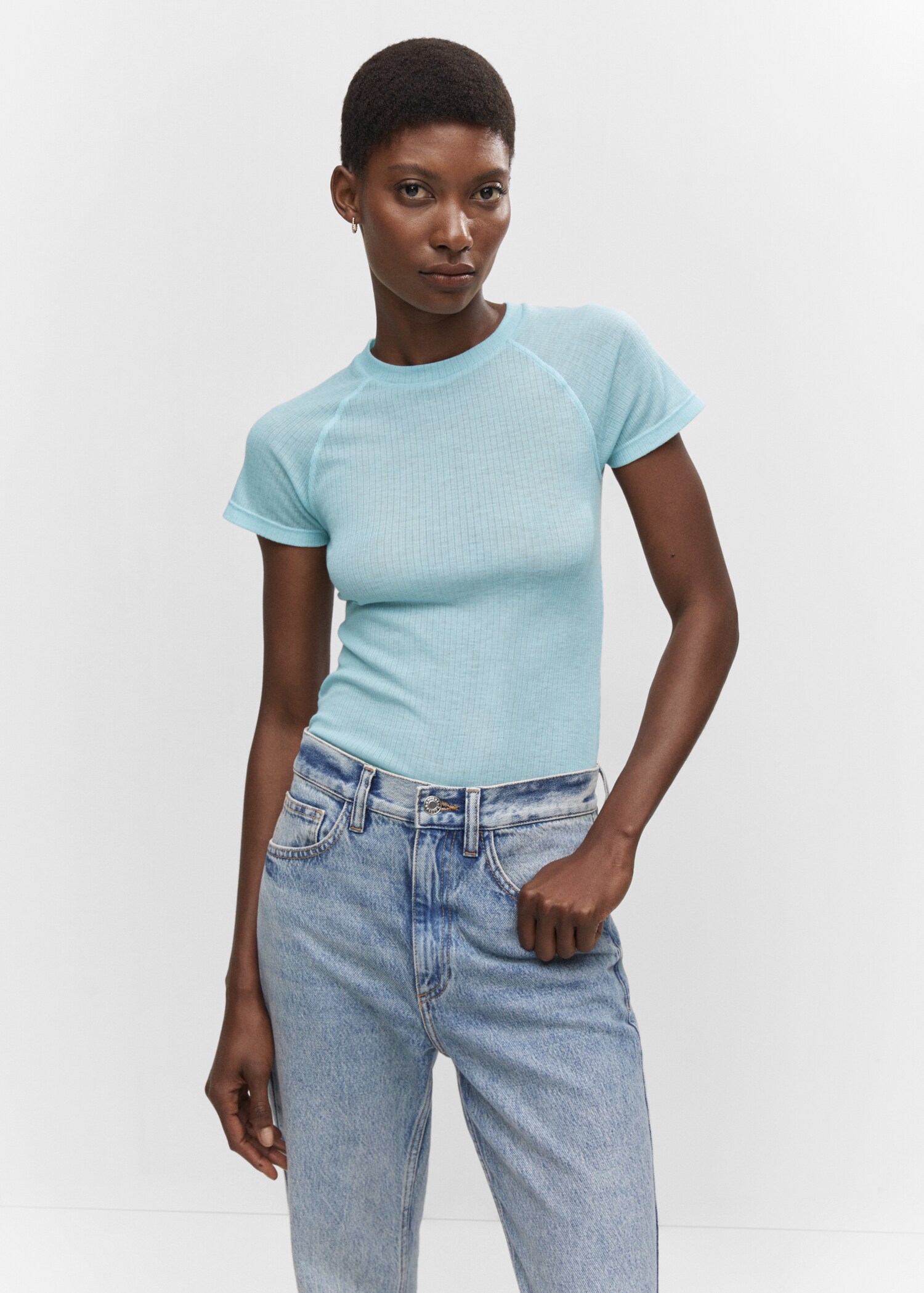 Seam detail T-shirt - Medium plane