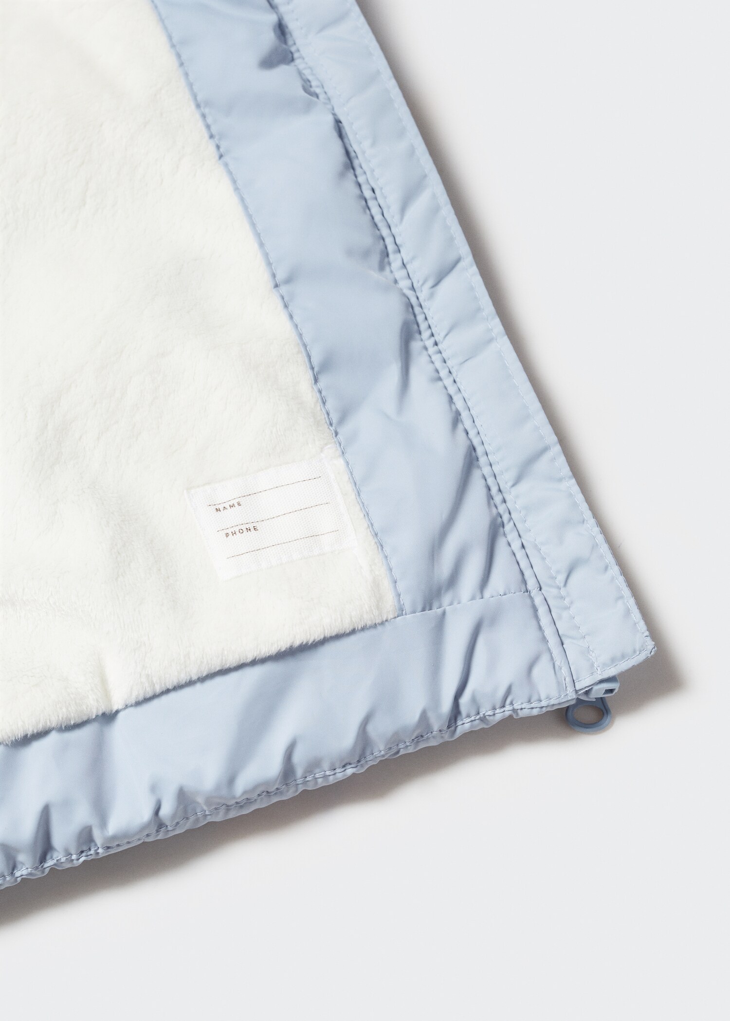 Padded anorak with shearling lining - Details of the article 0