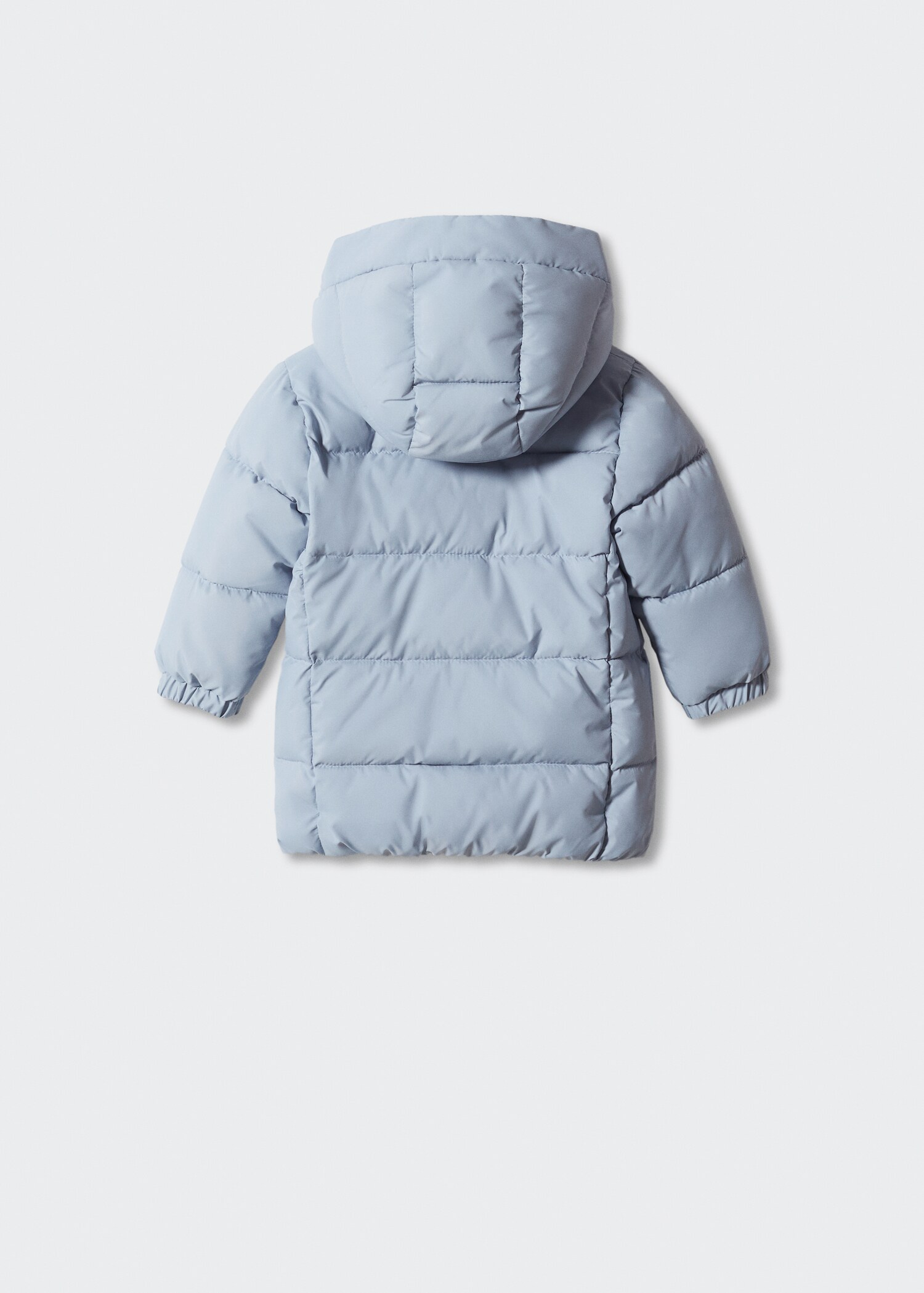 Padded anorak with shearling lining - Reverse of the article