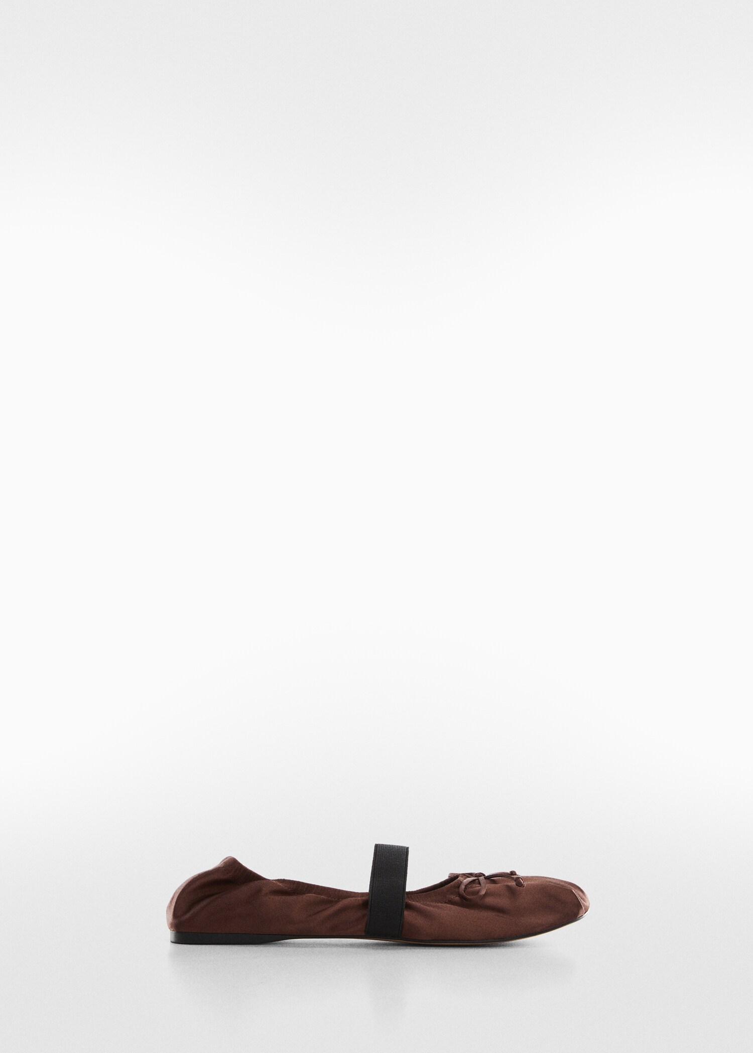 Elastic satin ballet flats - Article without model