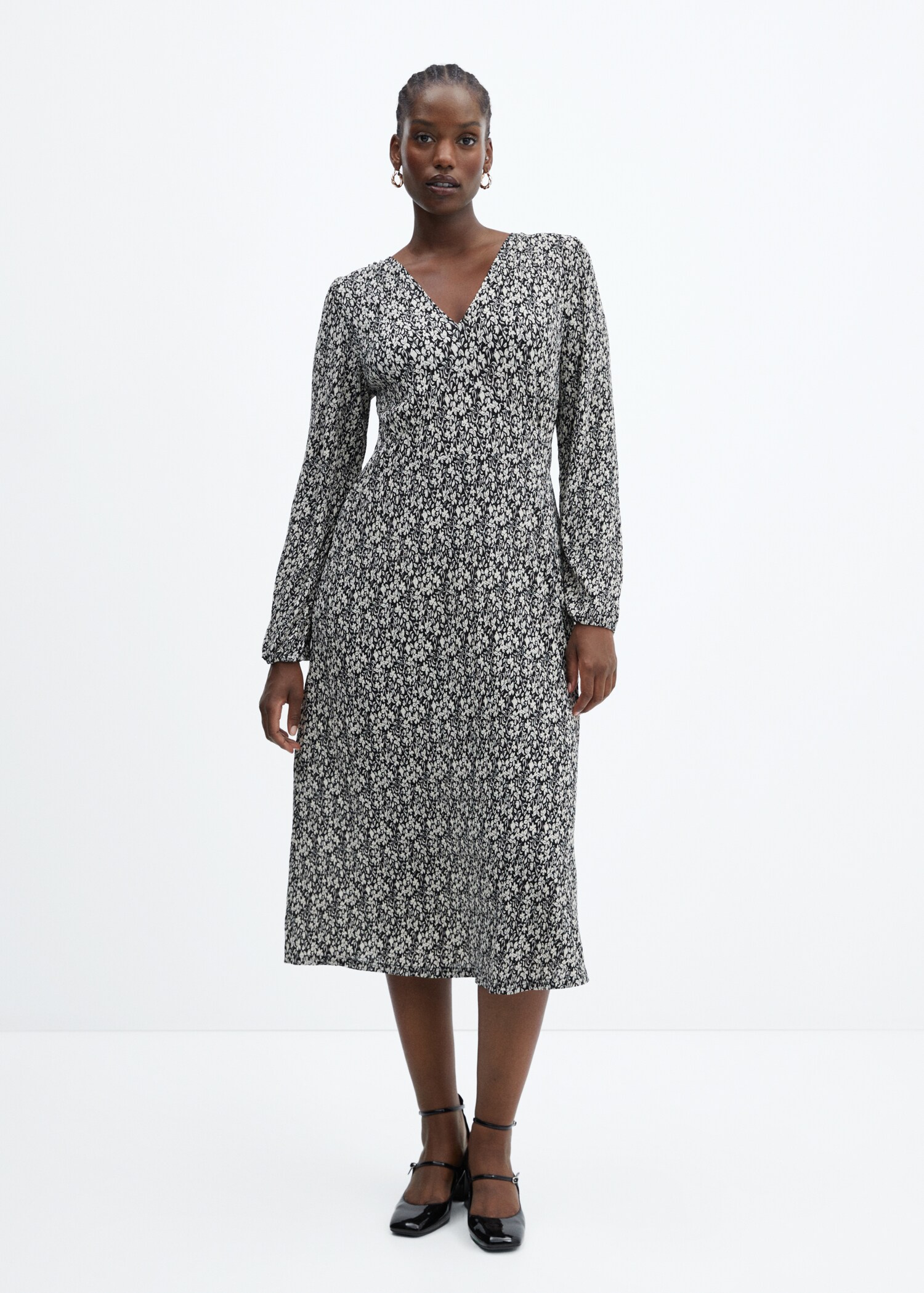 Robe texturée imprimée - Détail de l'article 3
