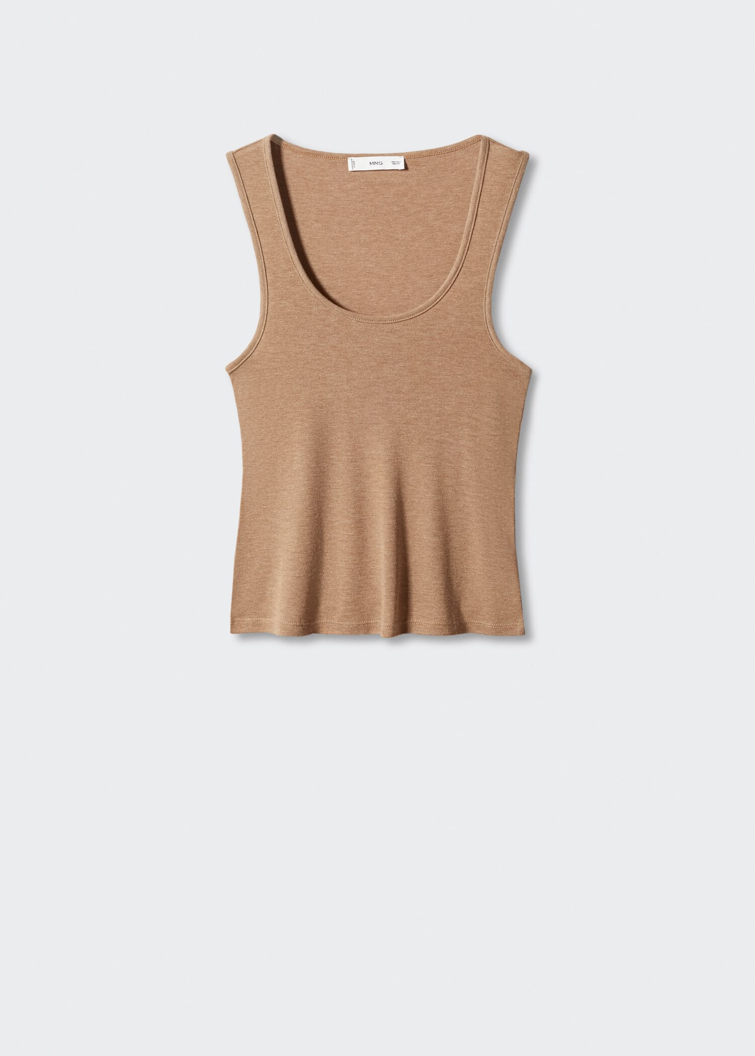 Knitted top with wide straps - Article without model