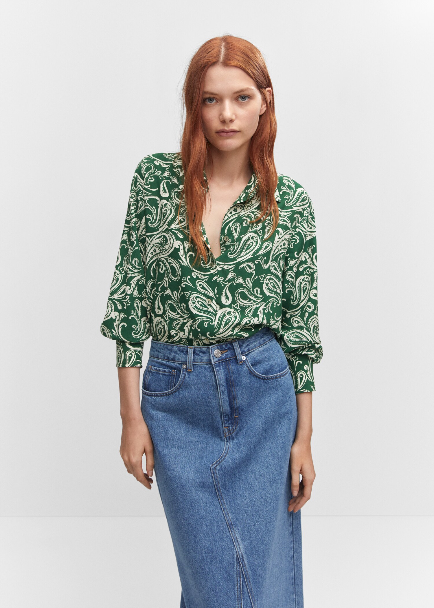 Camicia fluida stampata - Piano medio