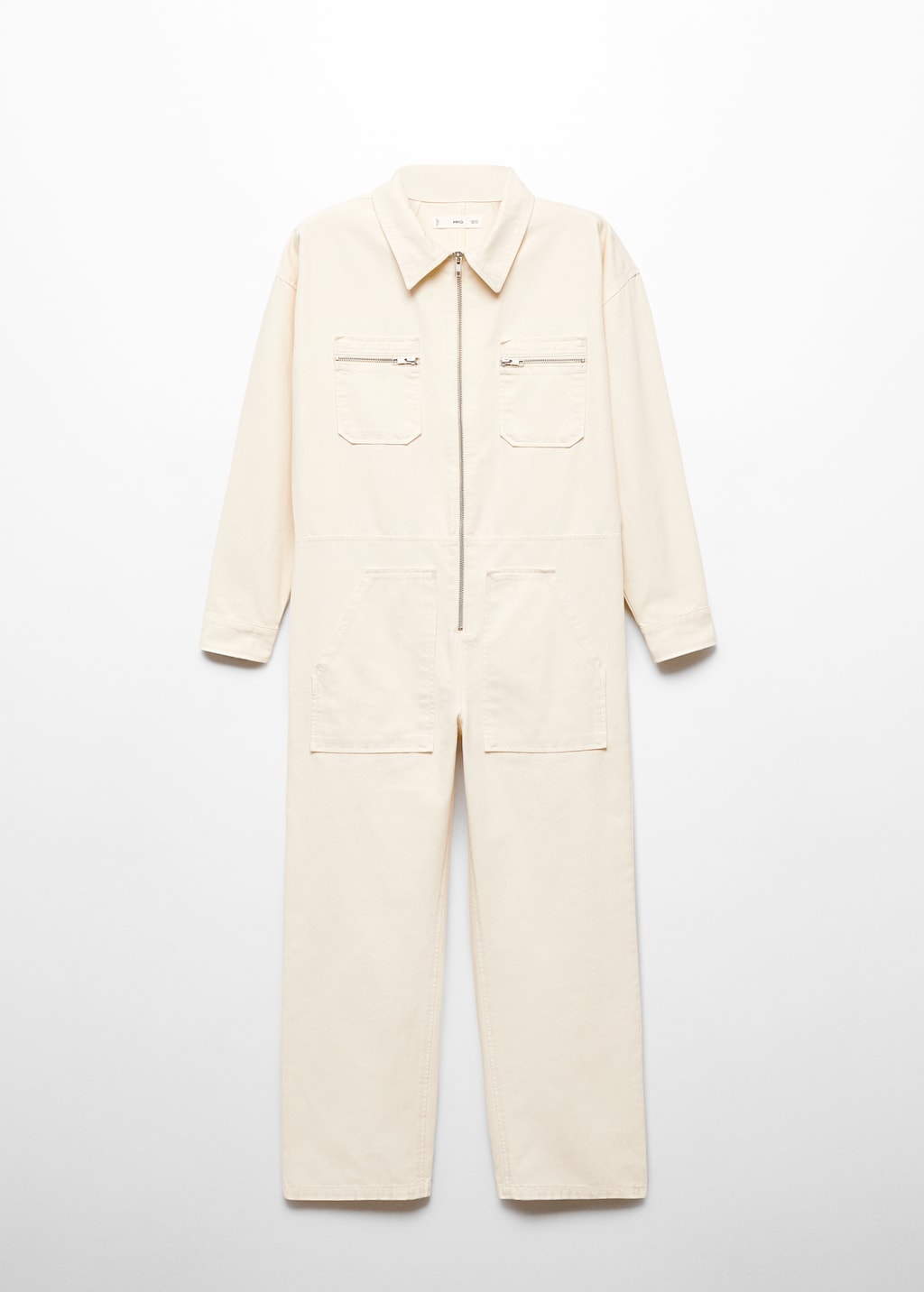 Denim zipper jumpsuit - Women | MANGO OUTLET USA