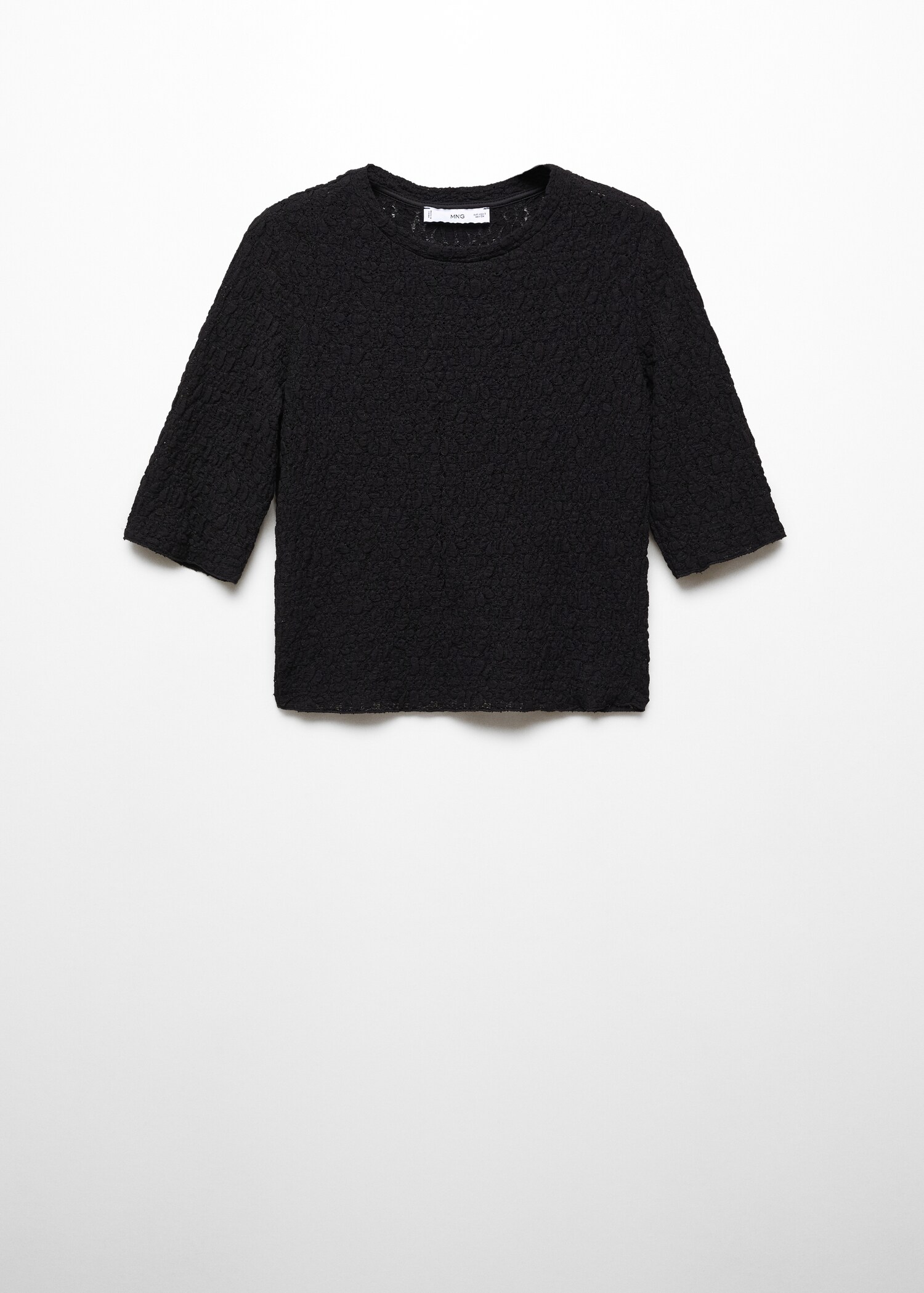 Textured t-shirt - Article without model