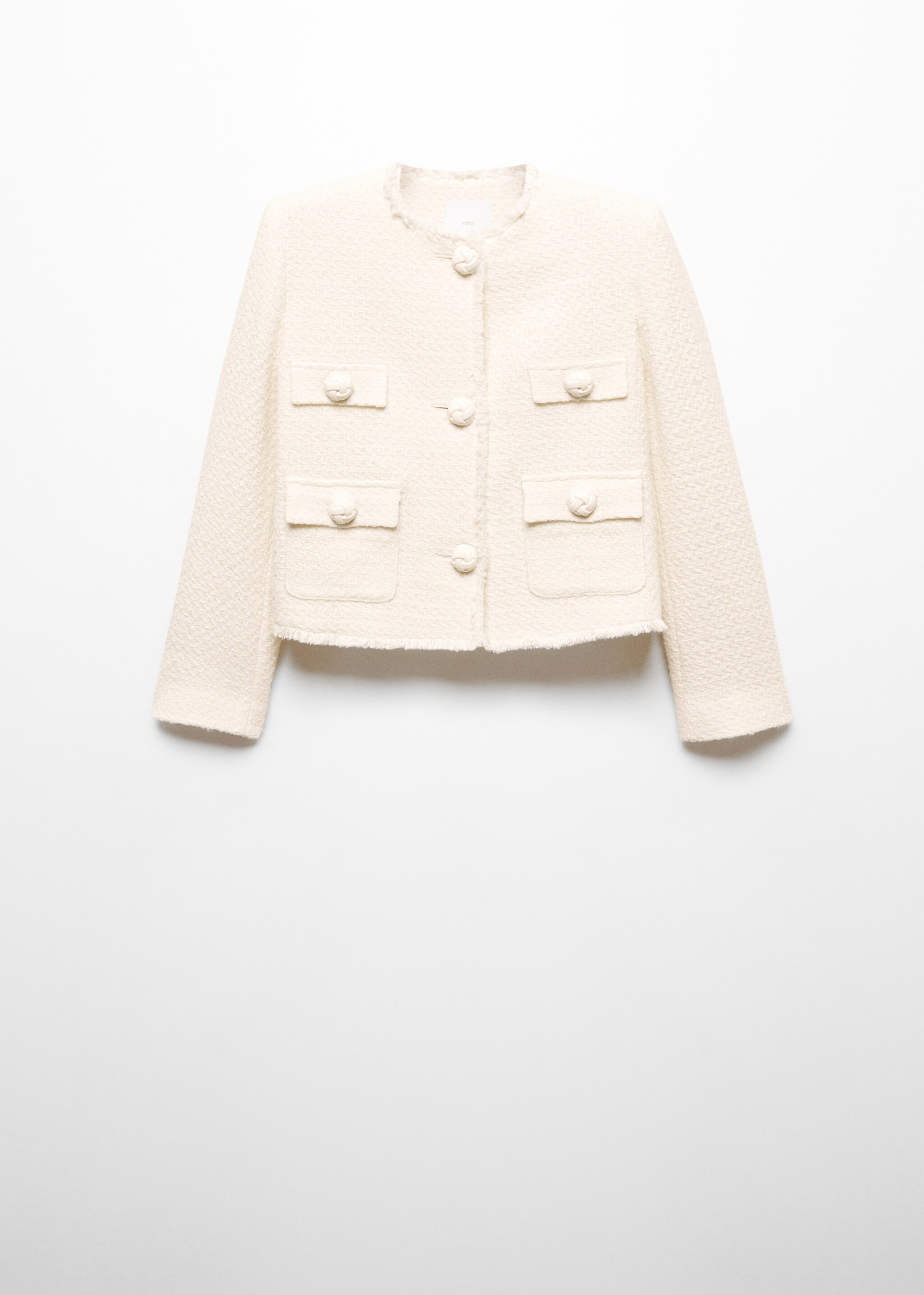 Tweed jacket with pockets - Article without model